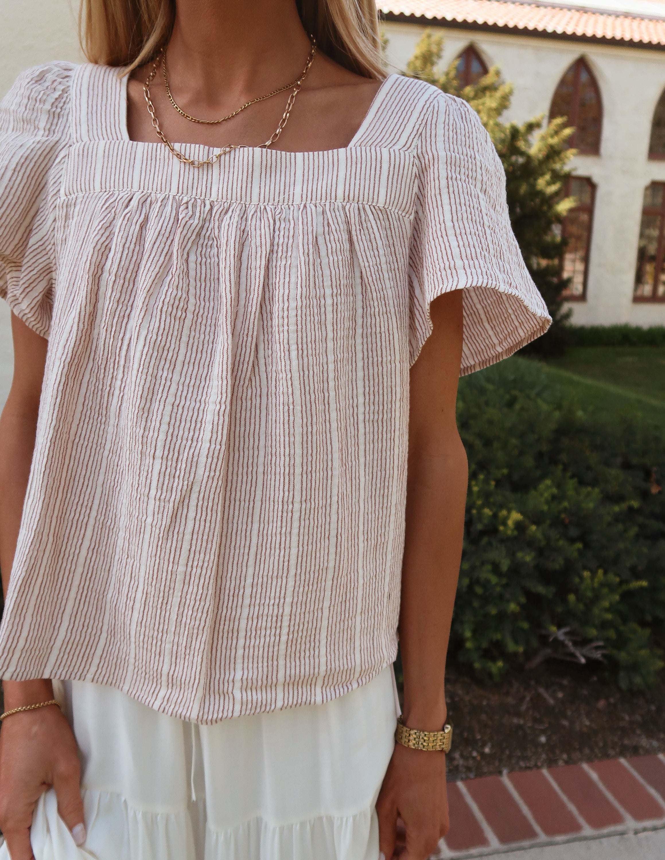 Calista Striped Top