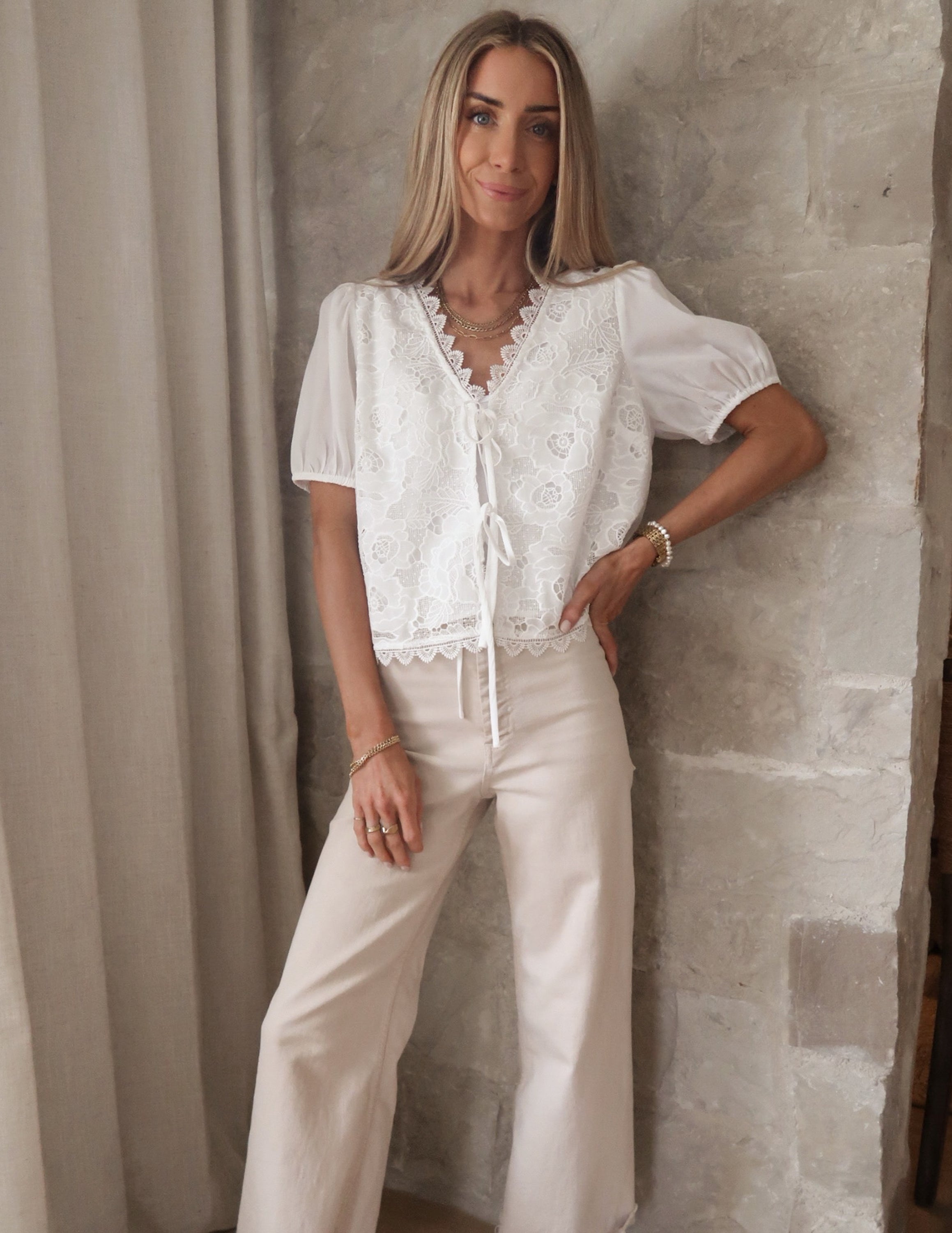 Vashti Floral Lace Top