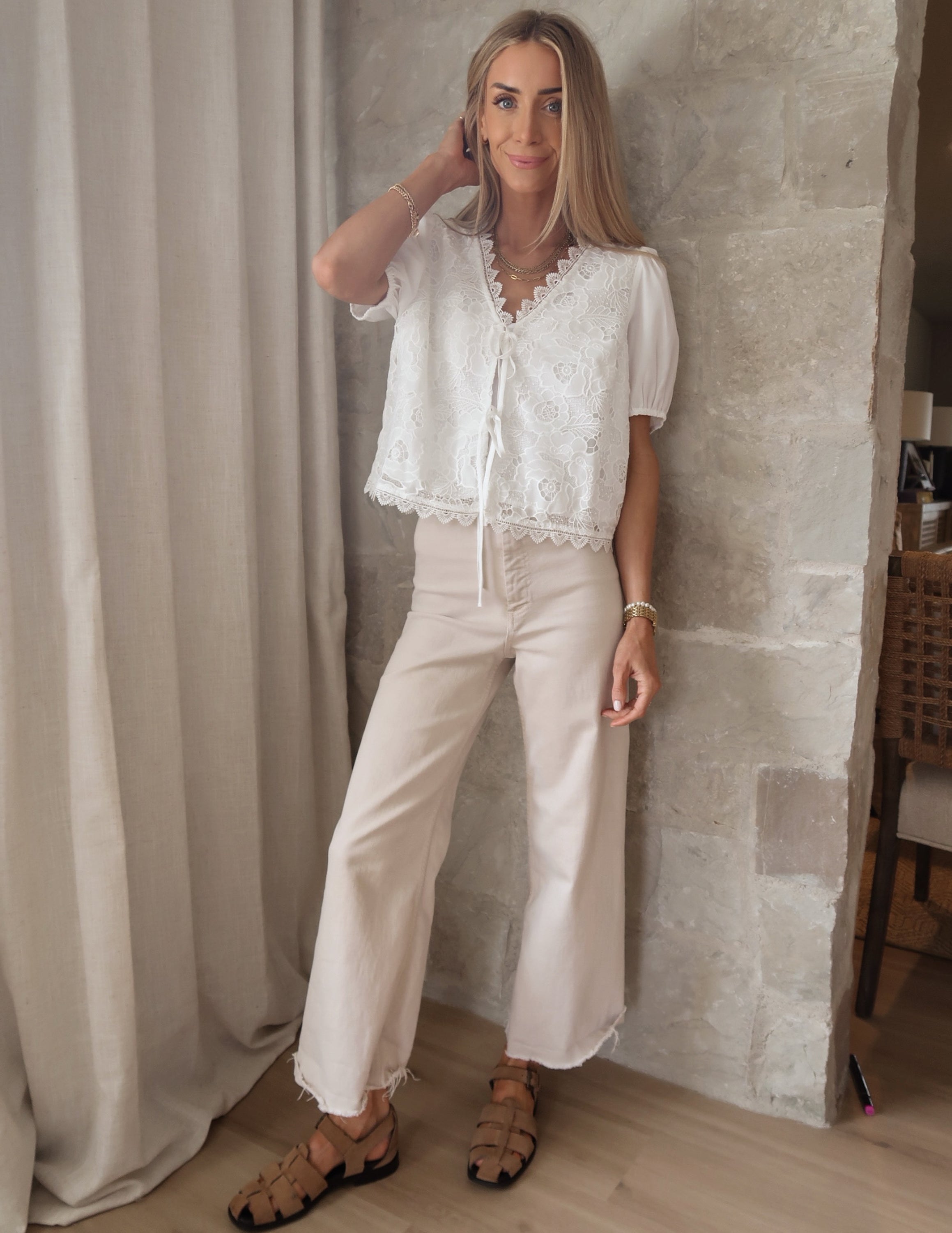 Vashti Floral Lace Top