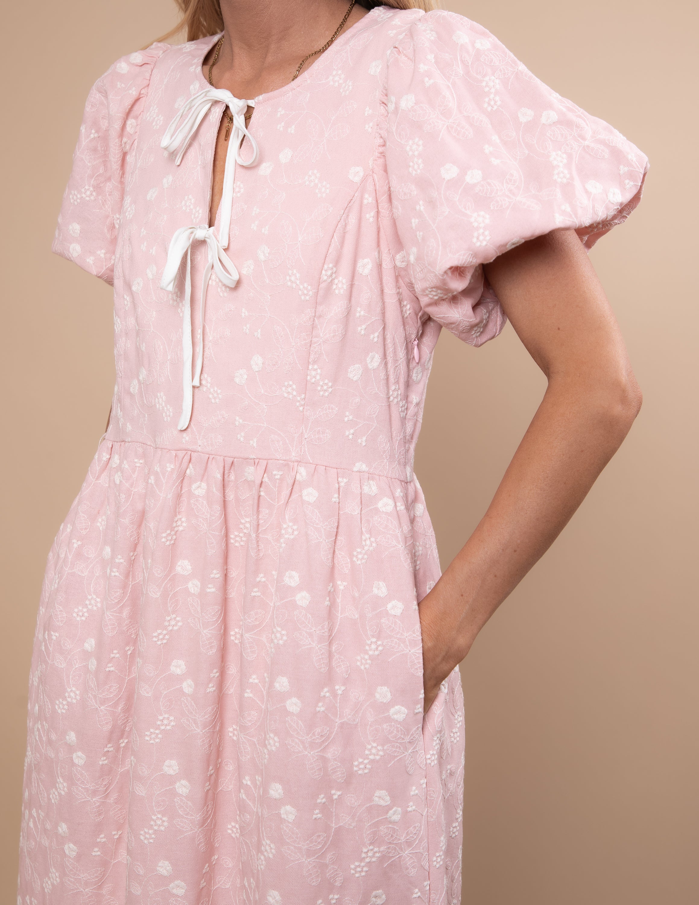 Finley Floral Embroidered Dress