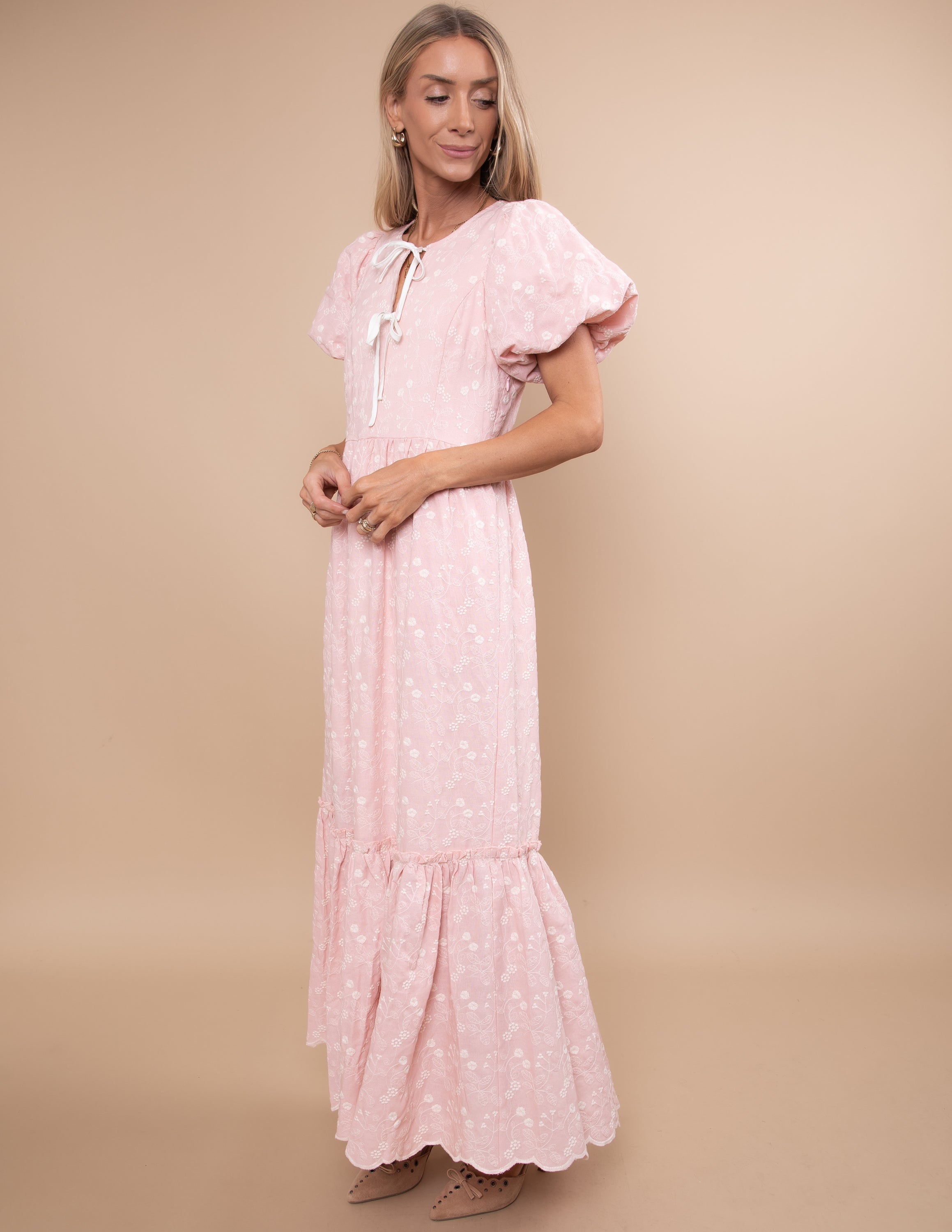 Finley Floral Embroidered Dress