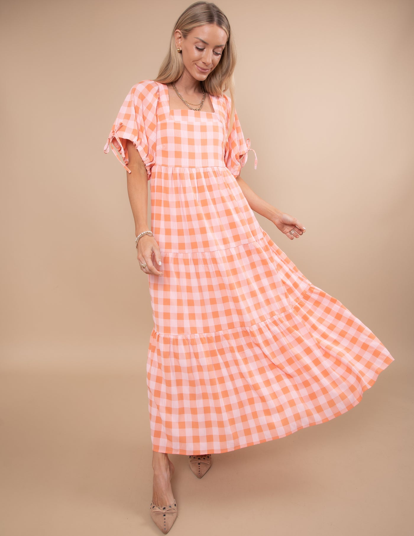 Savvy Checkered Dress