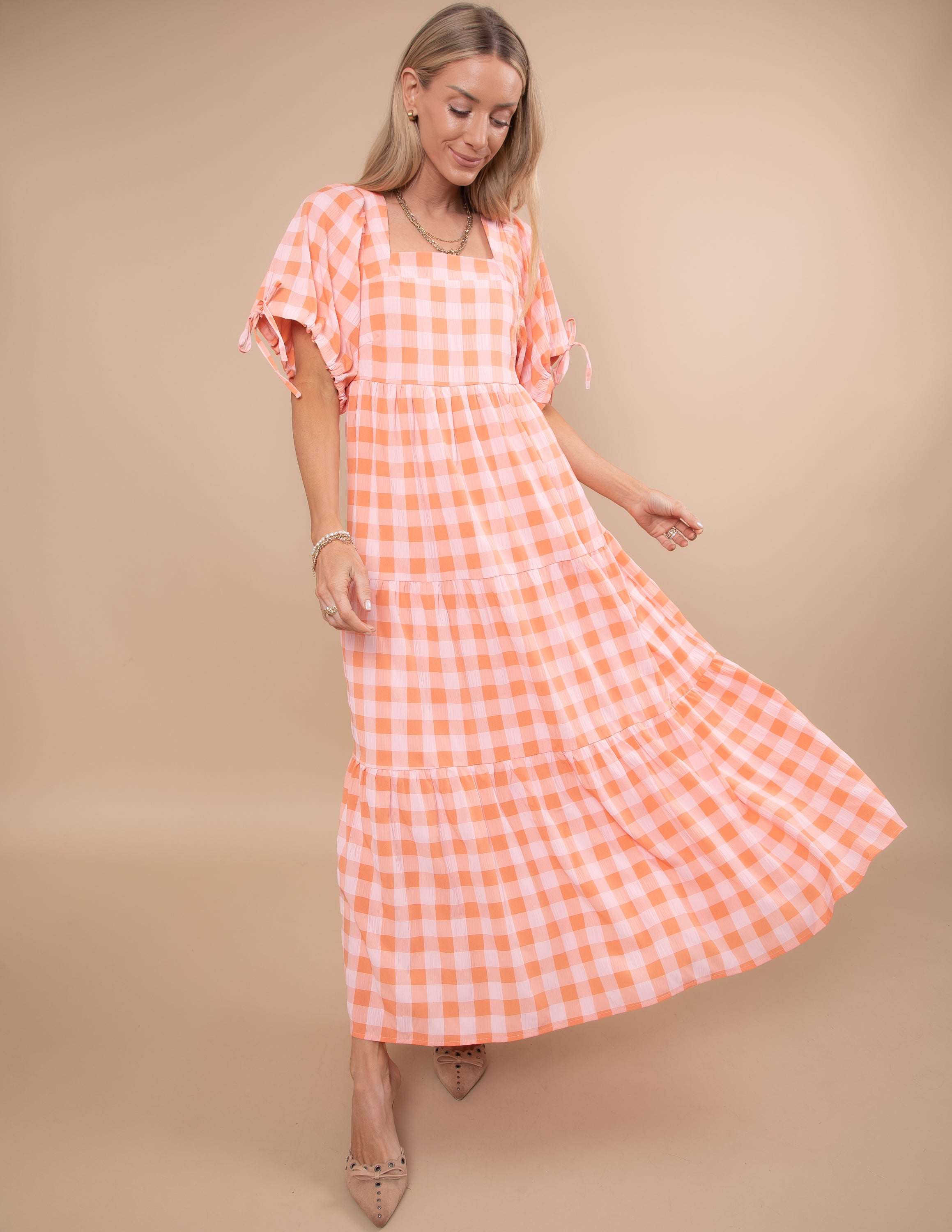 Savvy Checkered Dress