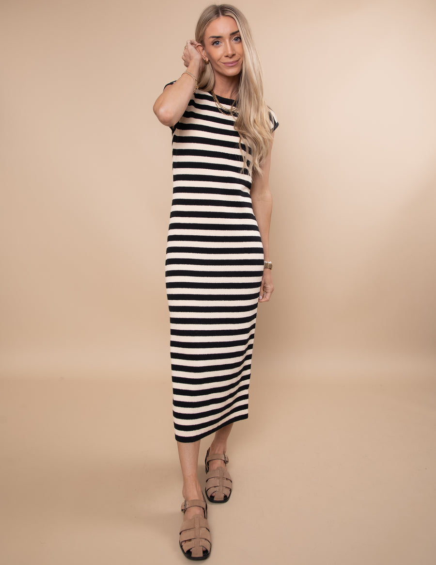 Jessica Striped Midi Dress