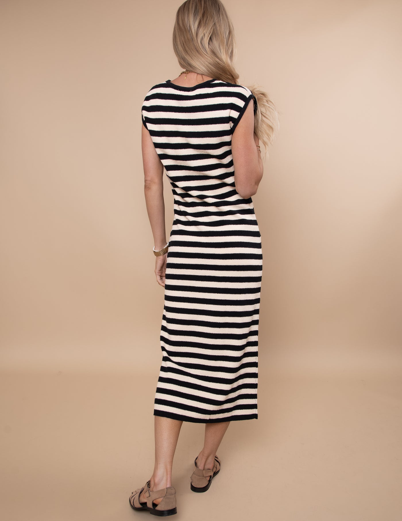 Jessica Striped Midi Dress