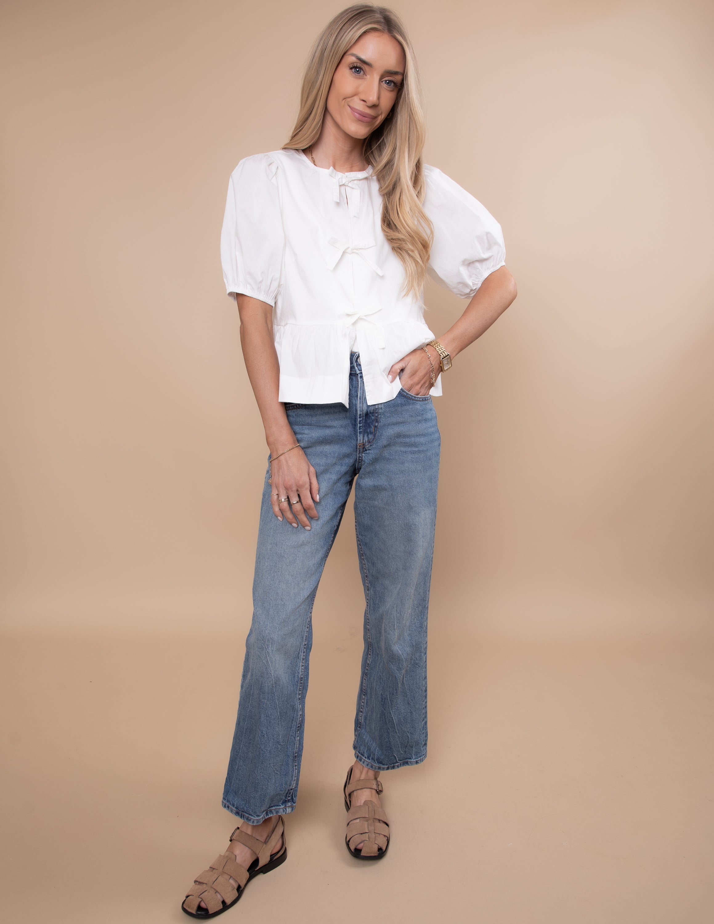 Hailey Peplum Top