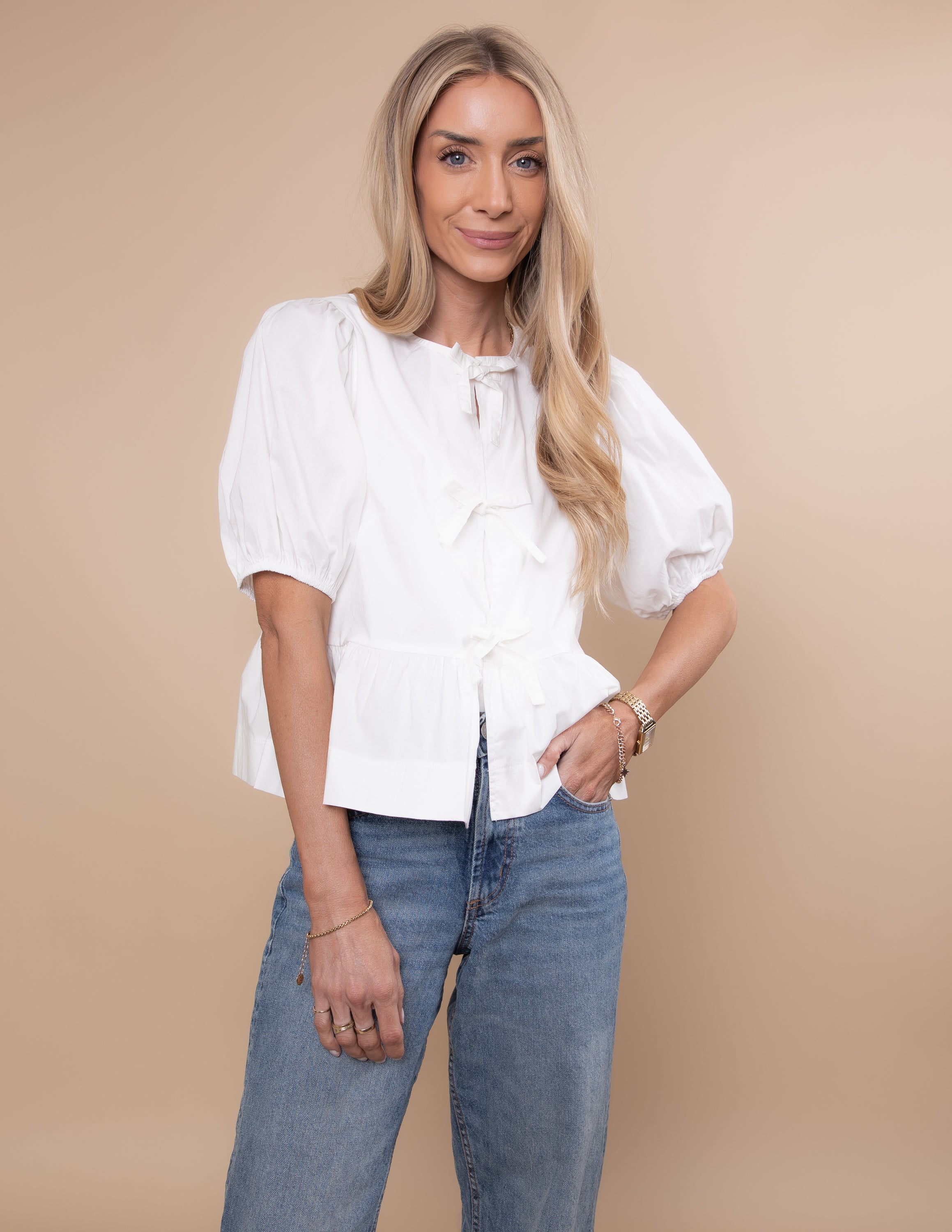 Hailey Peplum Top