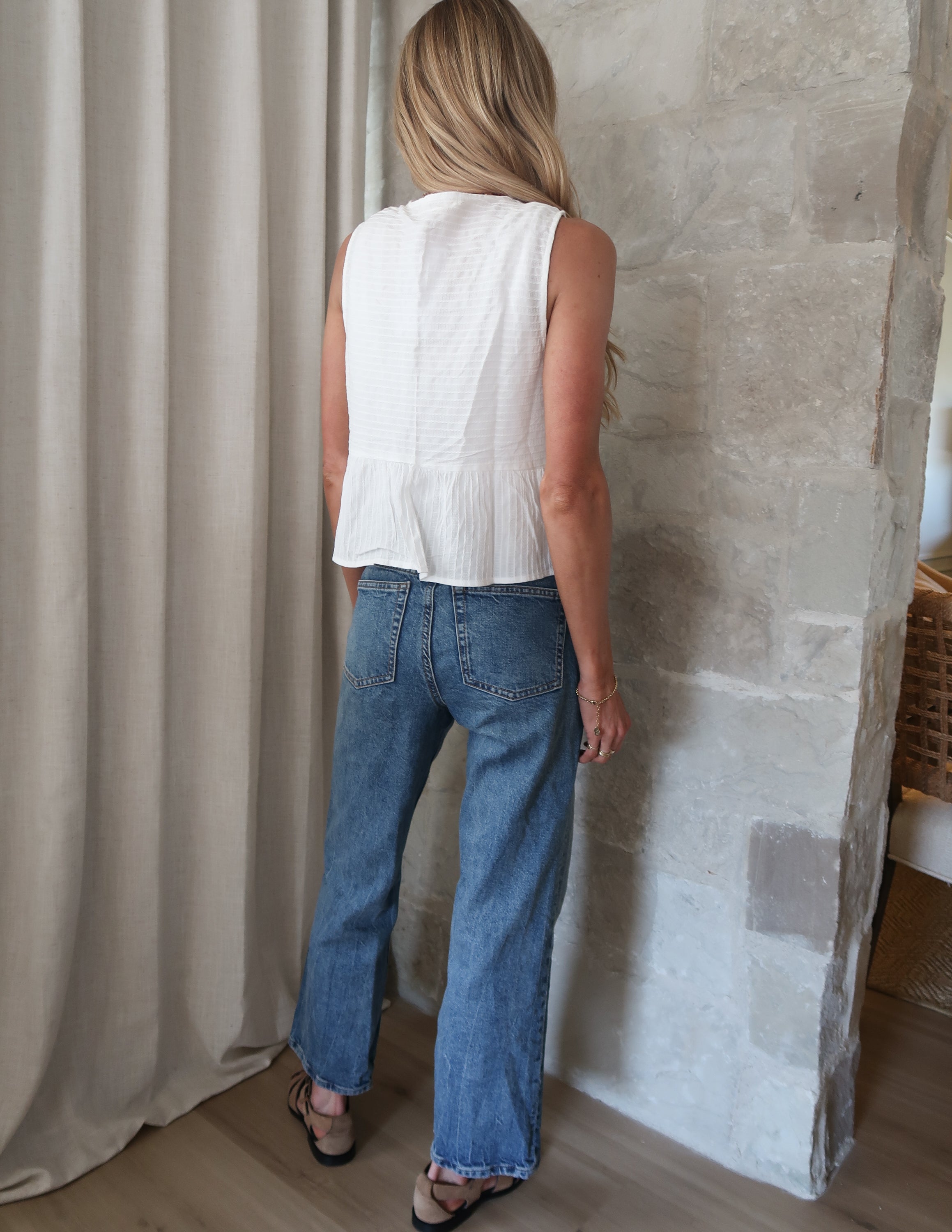 River Peplum Top