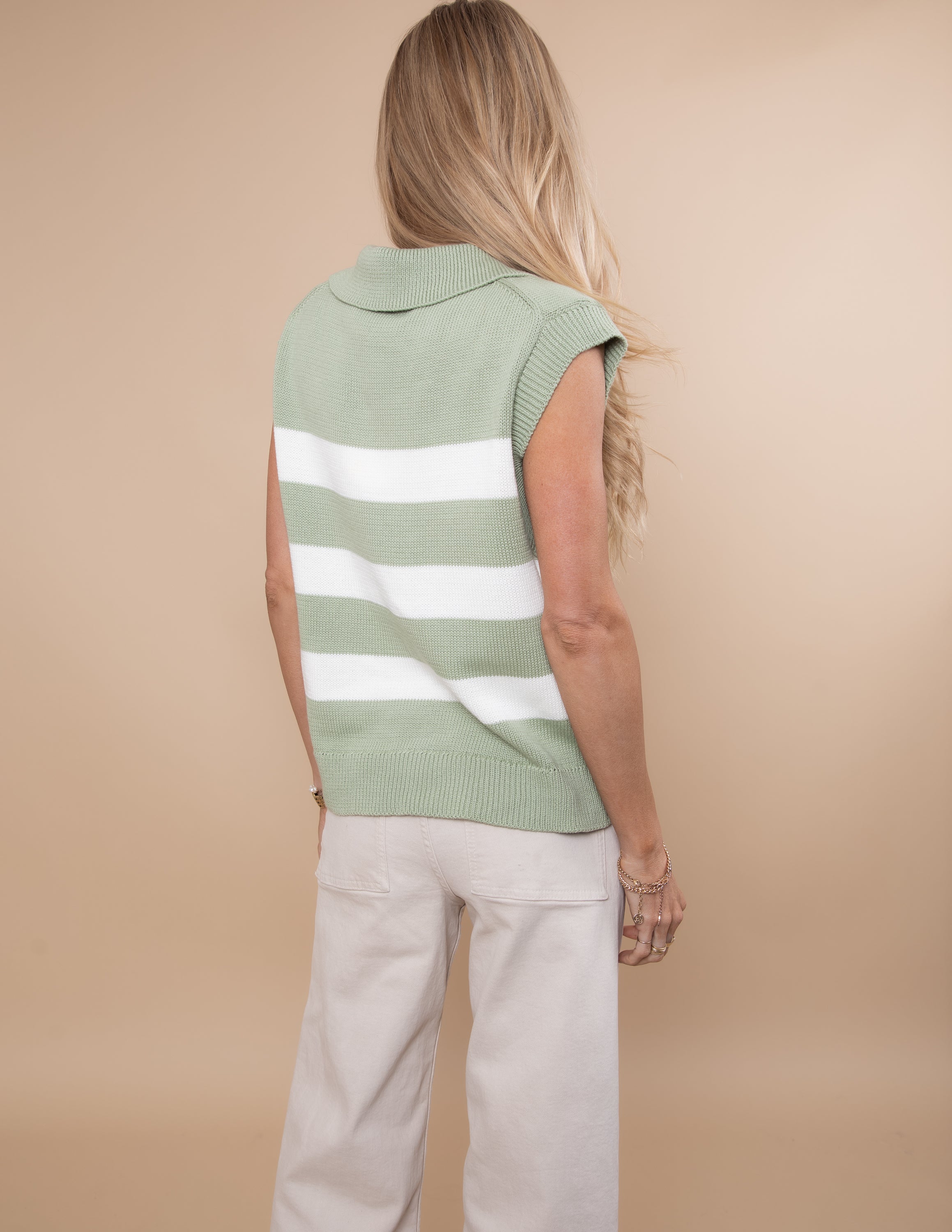 Layne Striped Polo Top