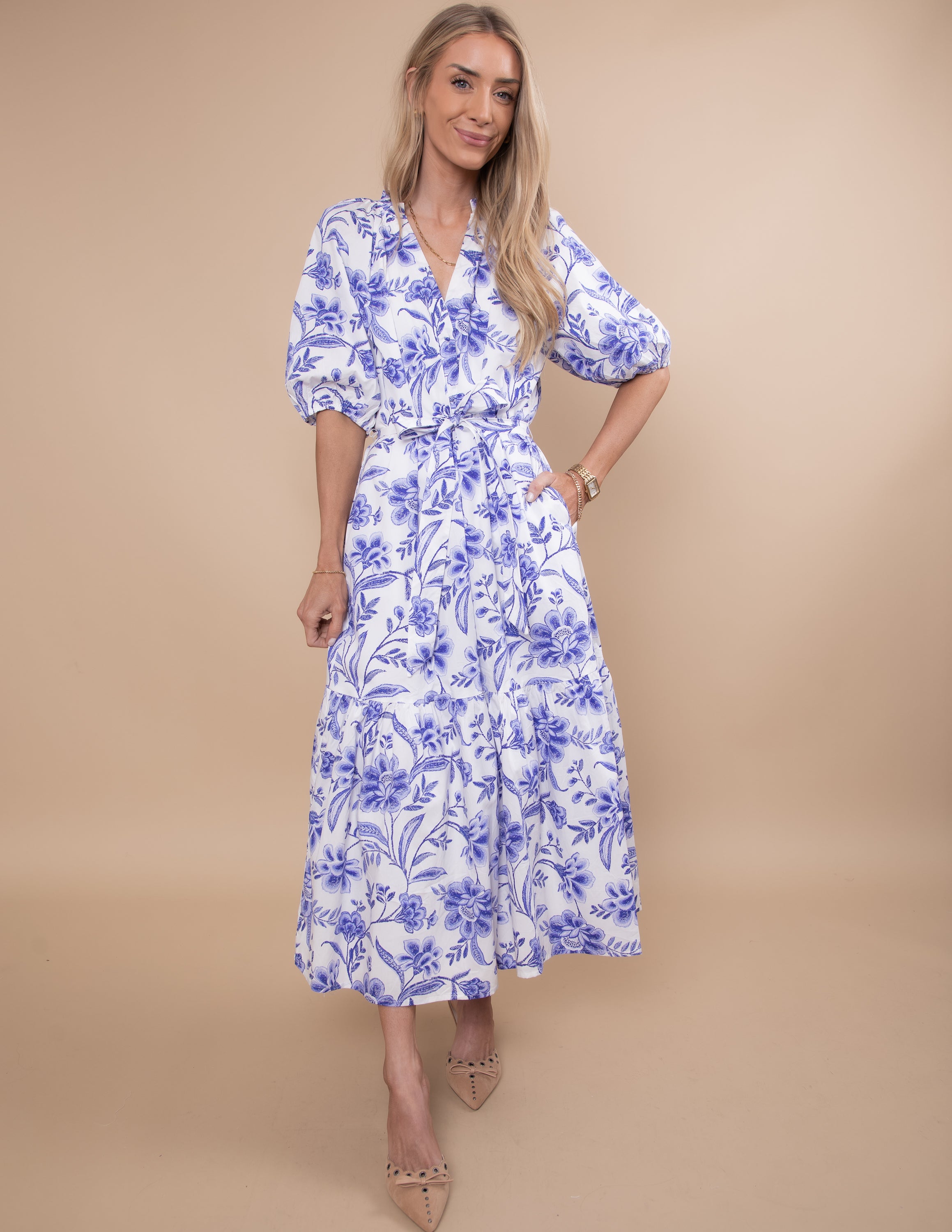 Stewart Floral Midi Dress