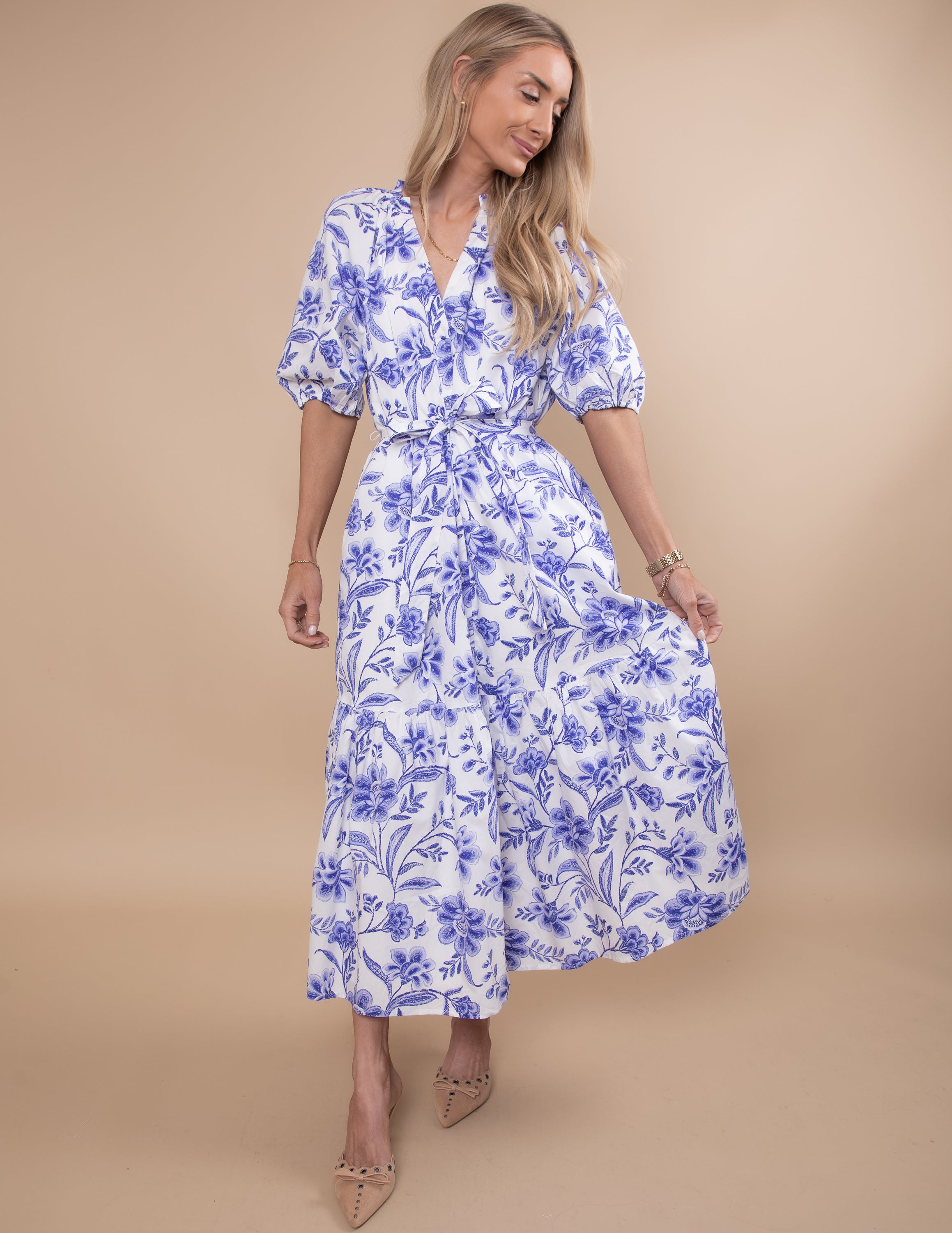 Stewart Floral Midi Dress
