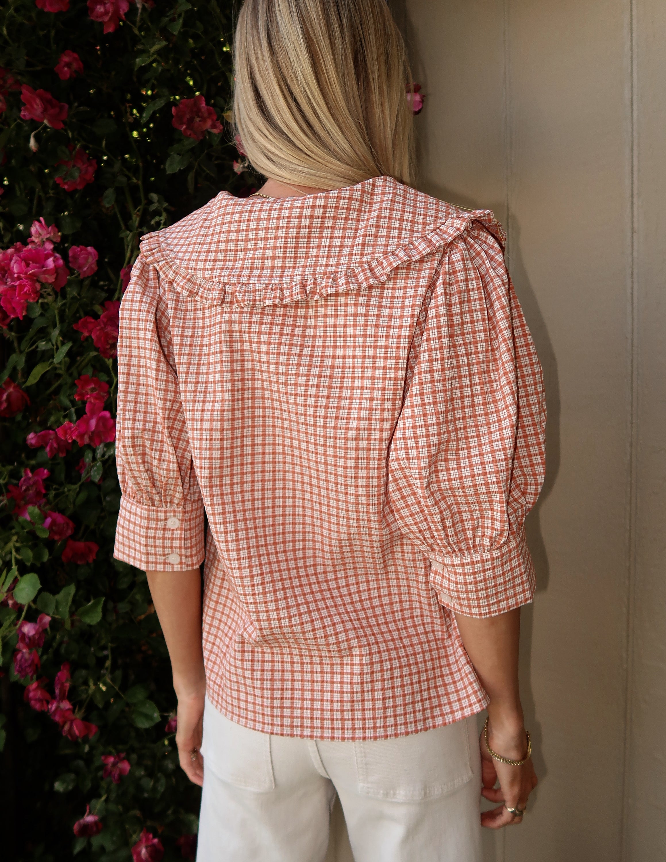 Vianna Plaid Top
