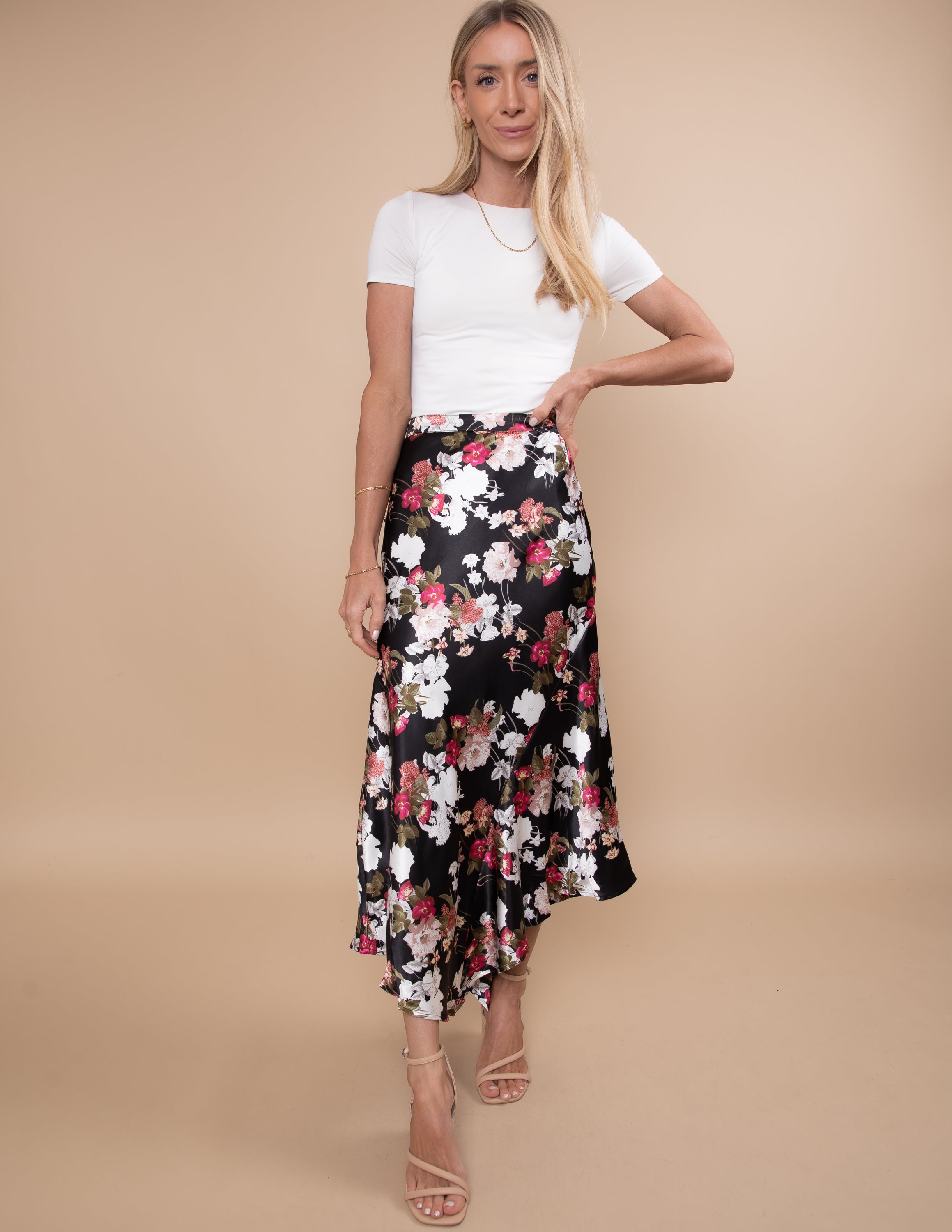 Asta Handkerchief Midi Skirt