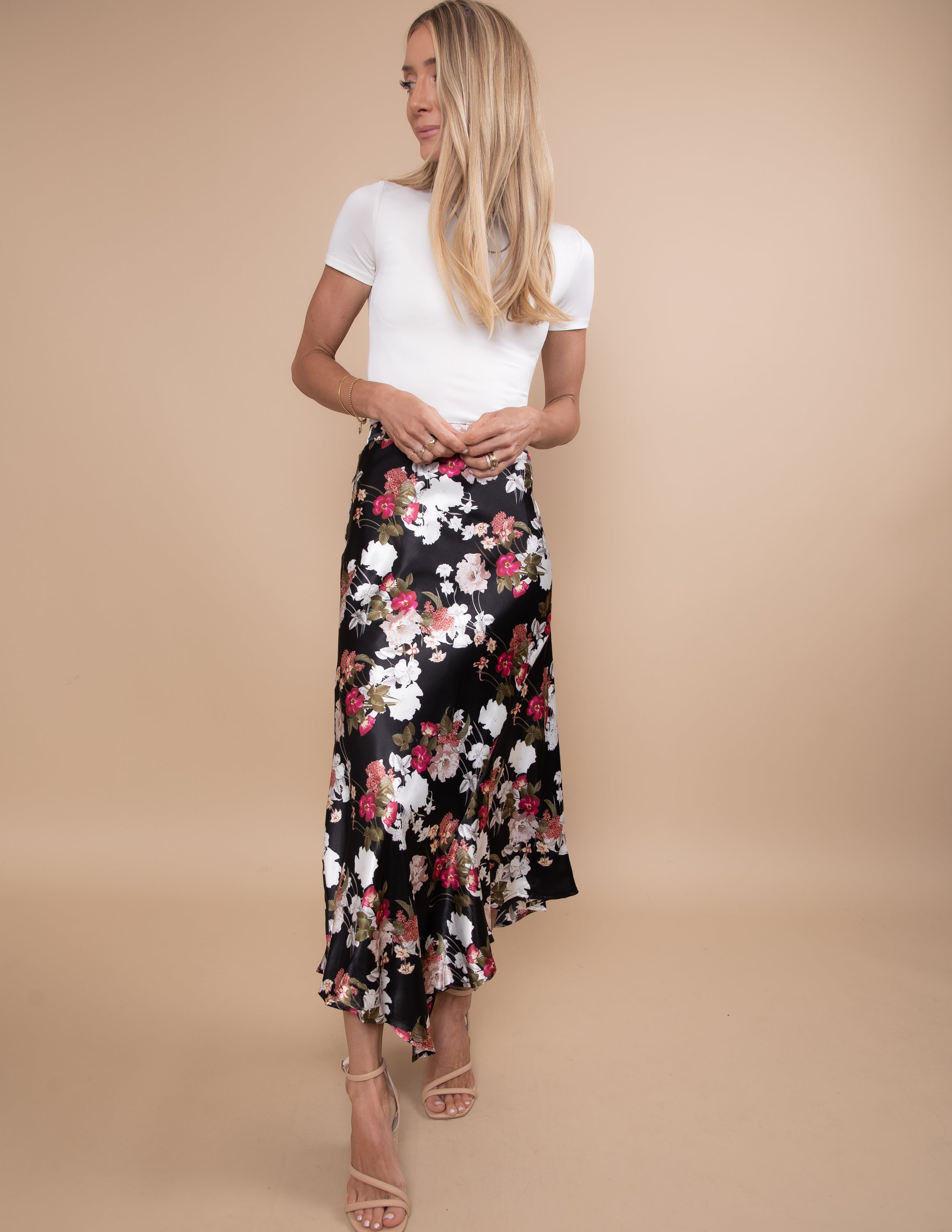 Asta Handkerchief Midi Skirt
