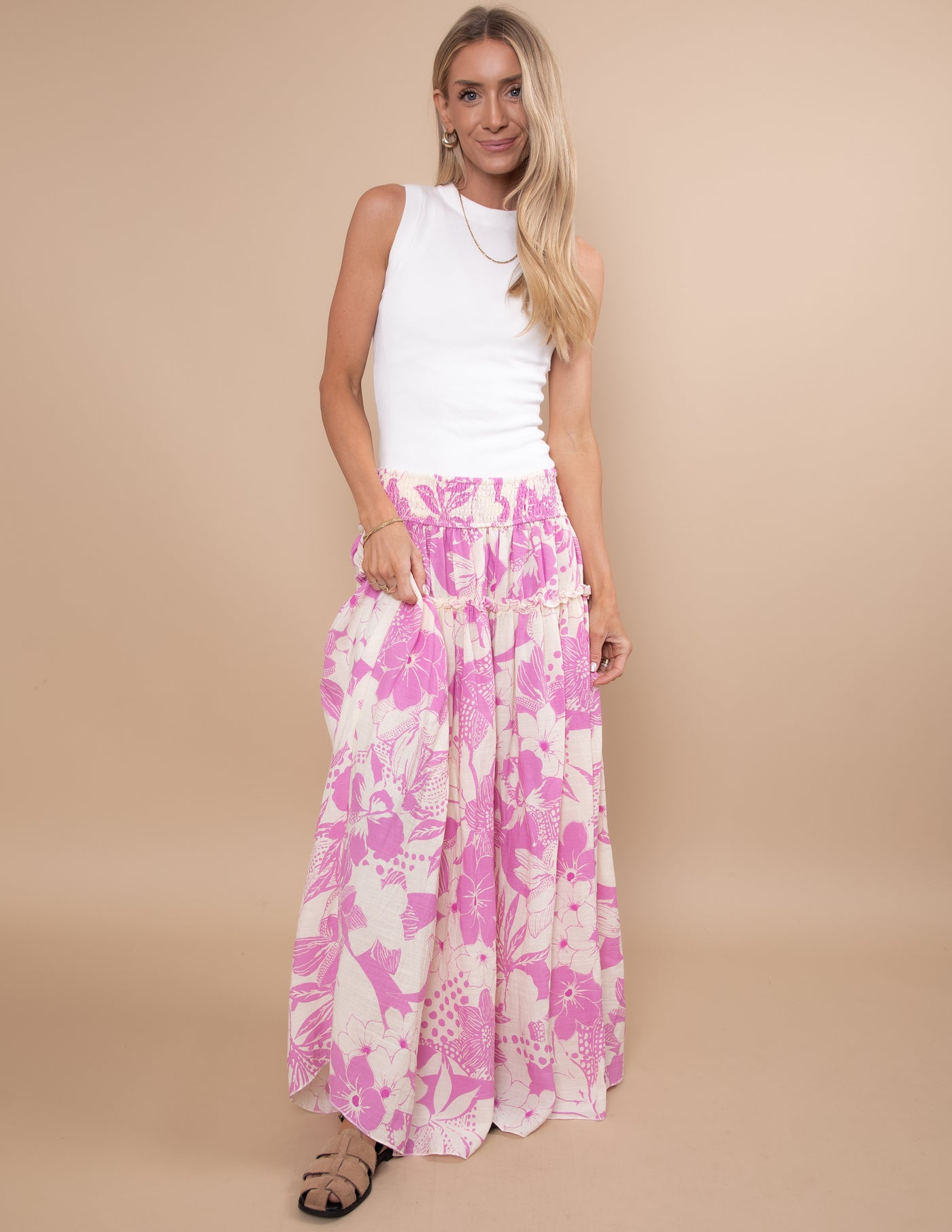 Paradise Petals Maxi Skirt
