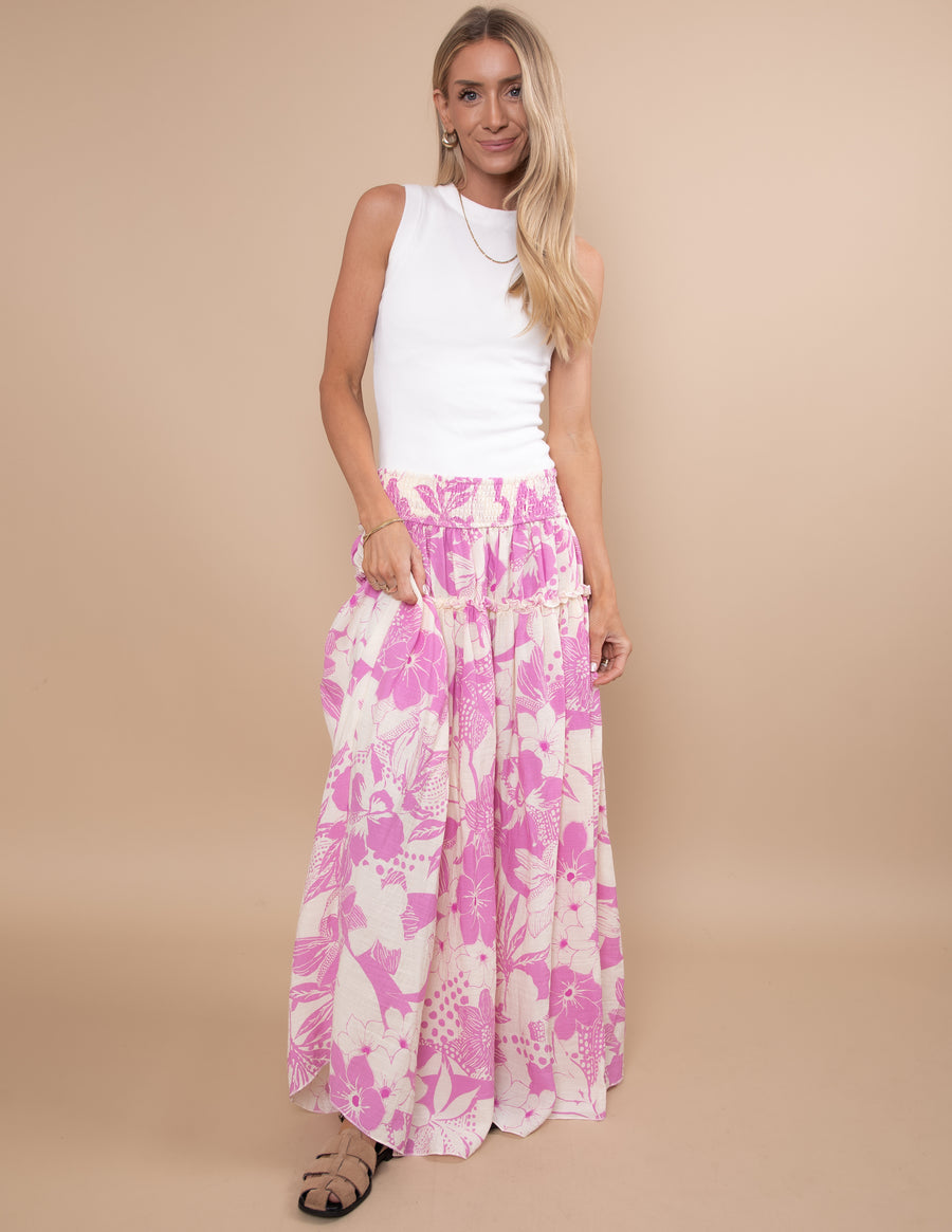Paradise Petals Maxi Skirt