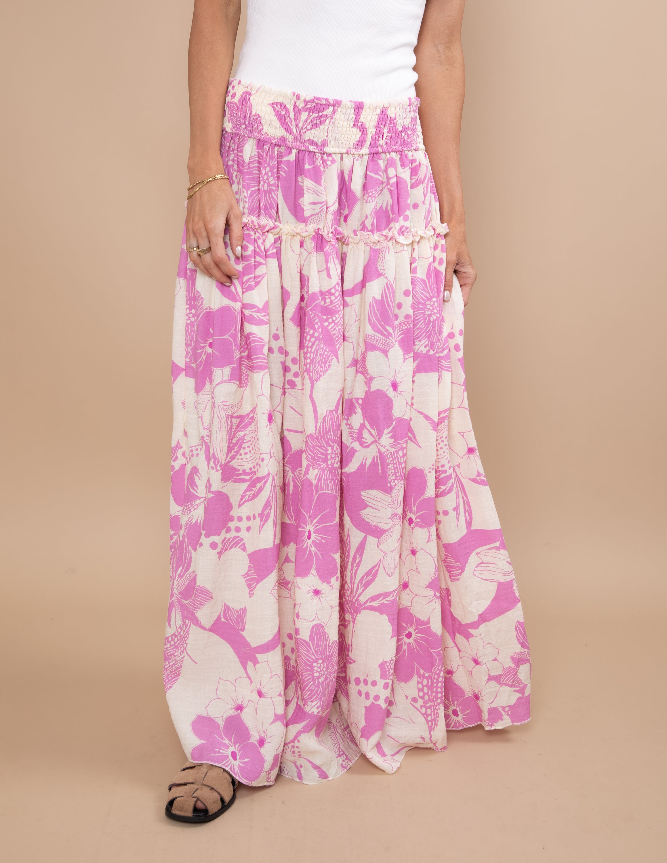 Paradise Petals Maxi Skirt