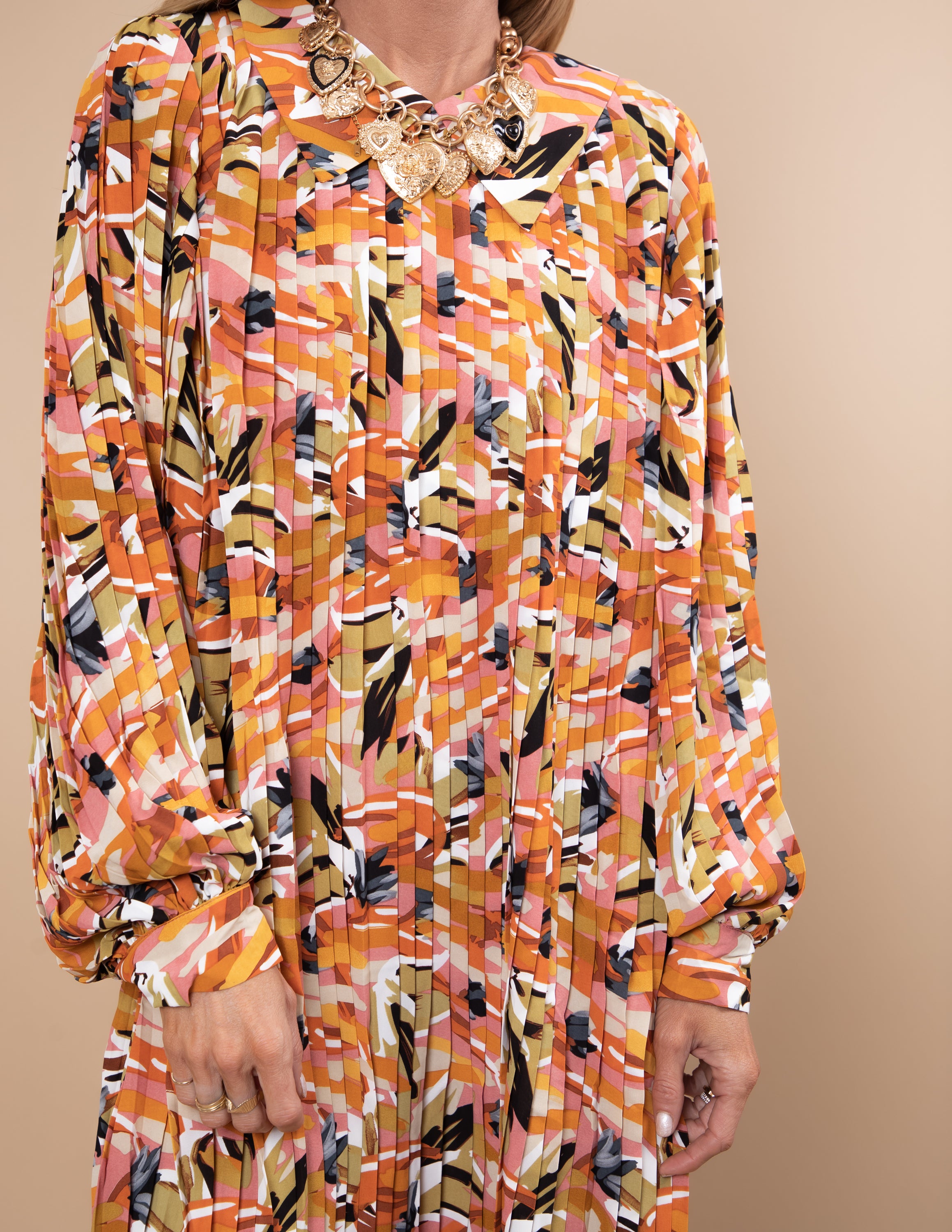 Canvas Crush Pleated Dress