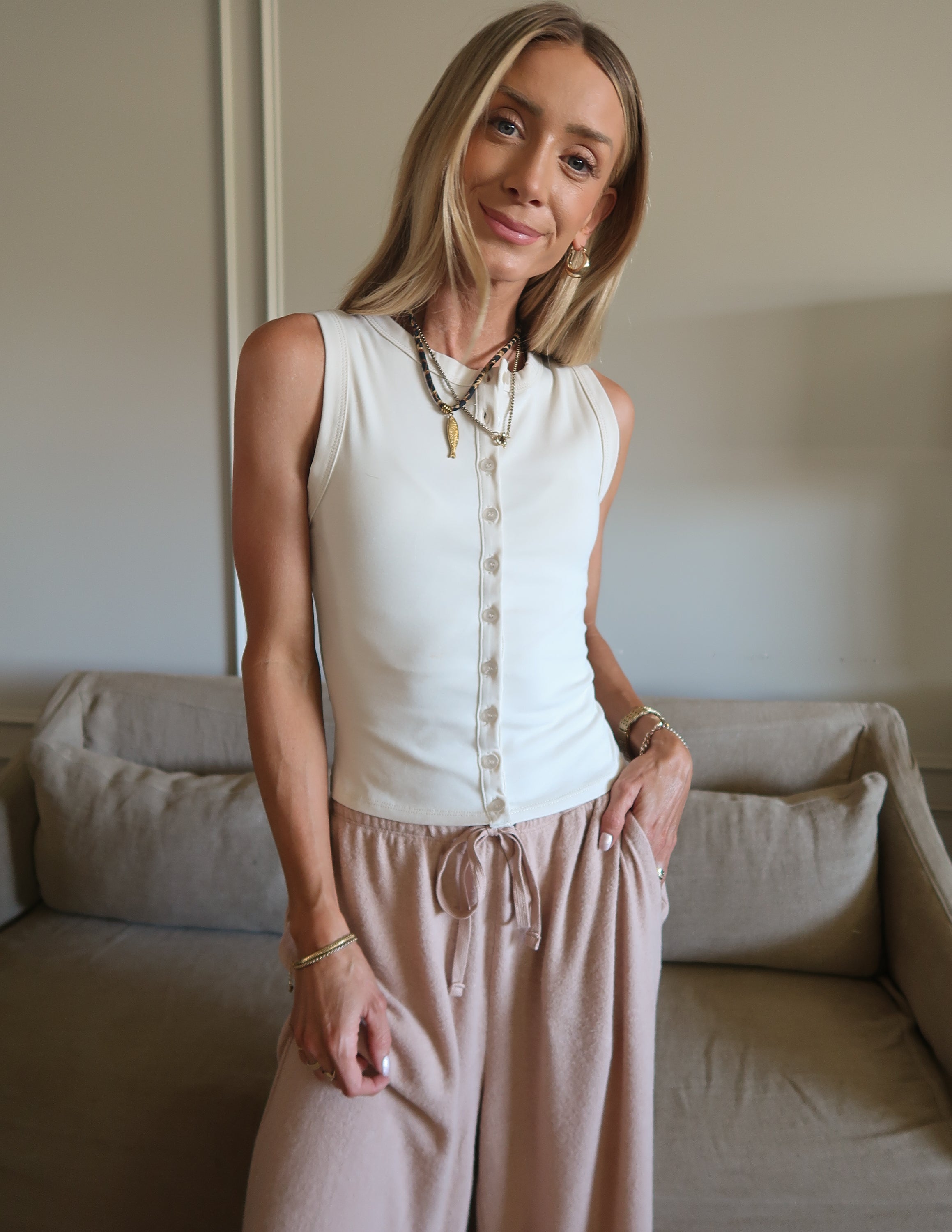 Ivory Muse Button Down