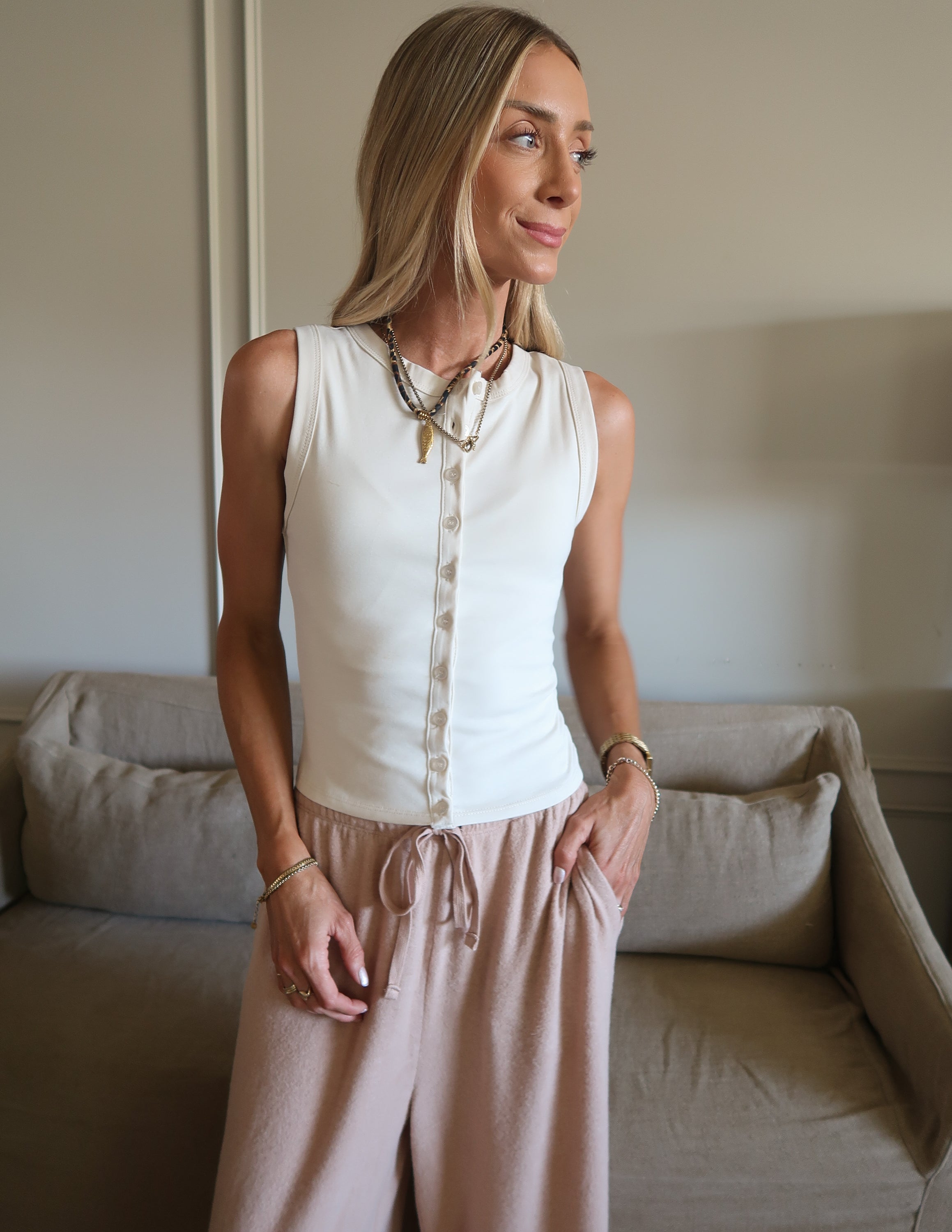 Ivory Muse Button Down
