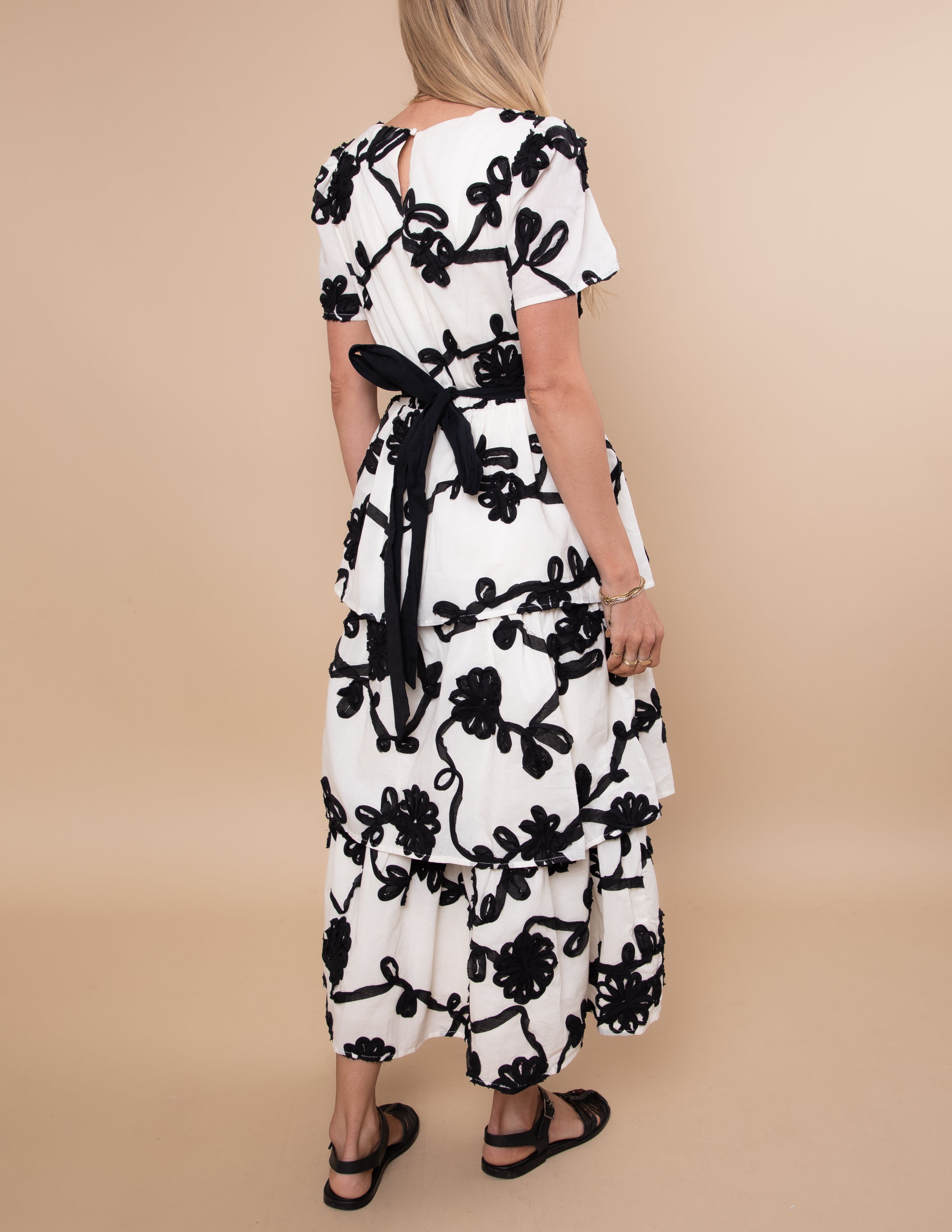 Petal Stitch Midi Dress