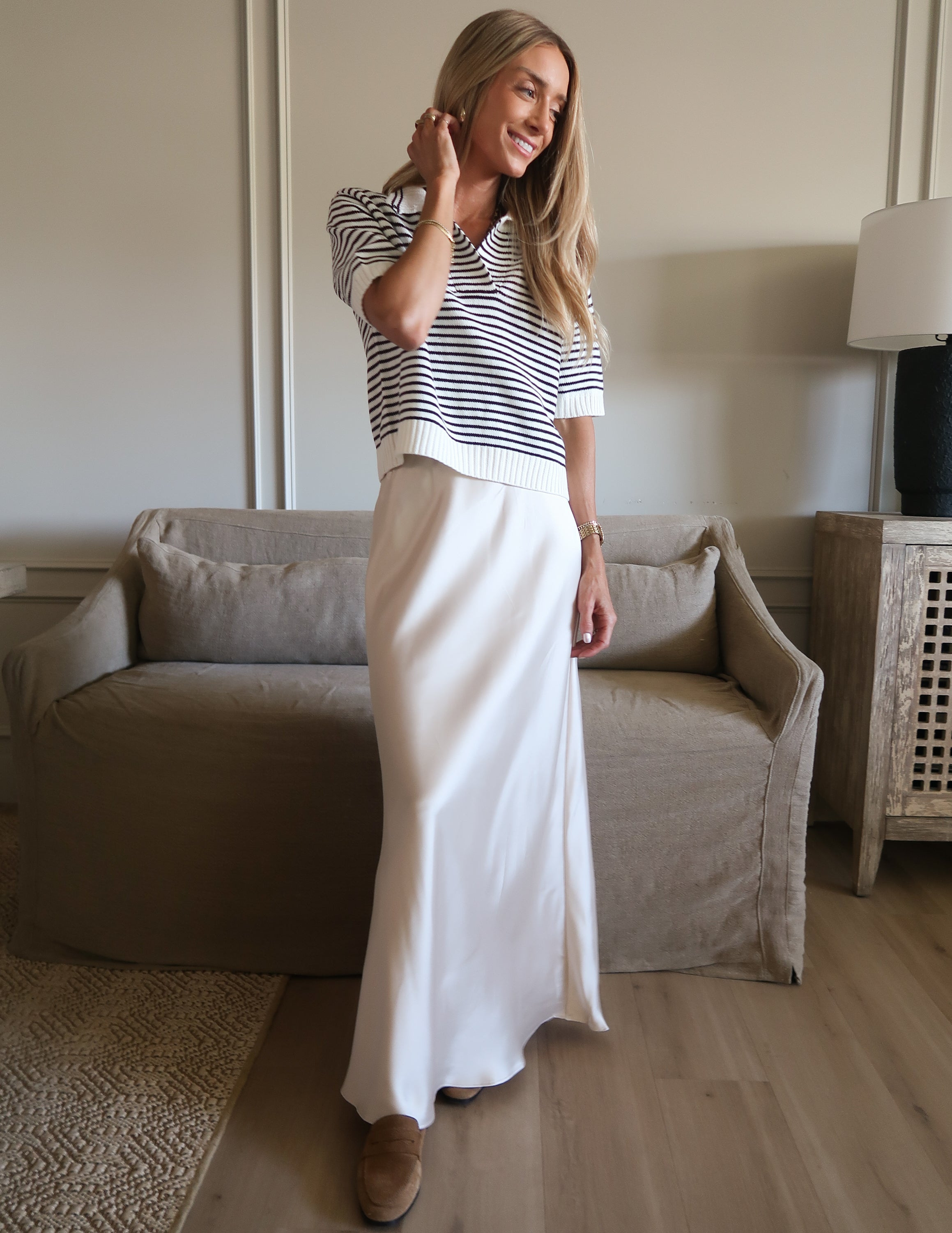 Annabelle Satin Skirt