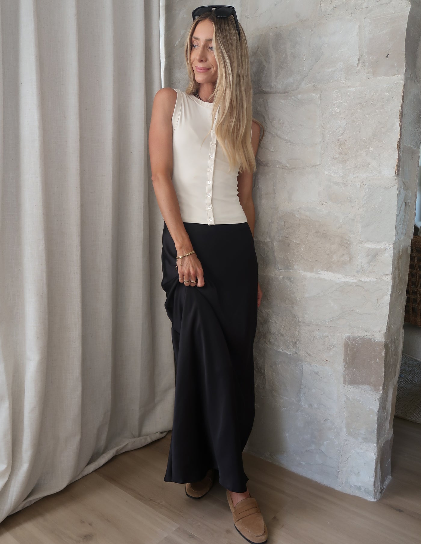 Annabelle Satin Skirt