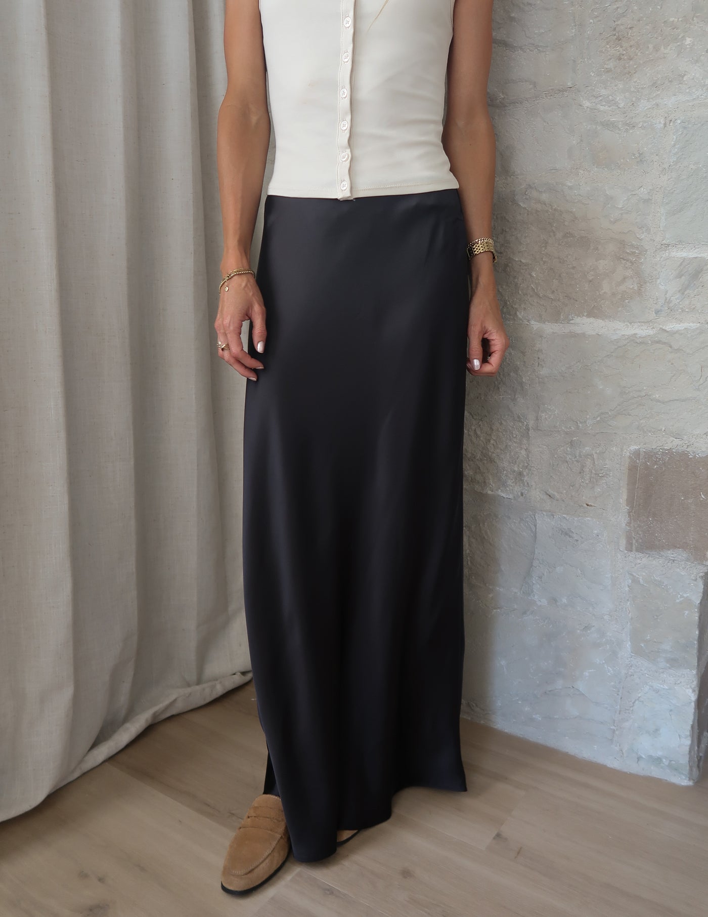 Annabelle Satin Skirt