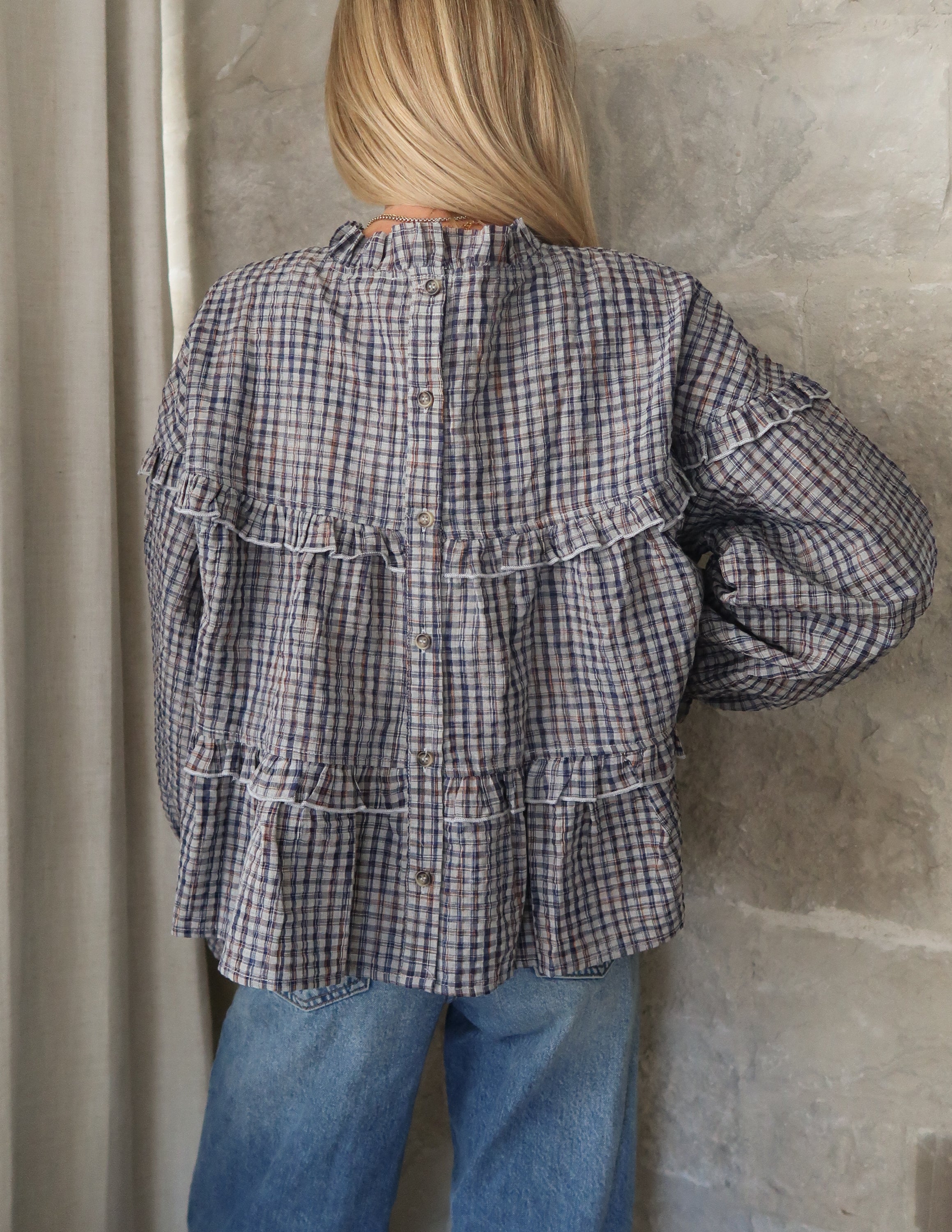 Sloane Plaid Top