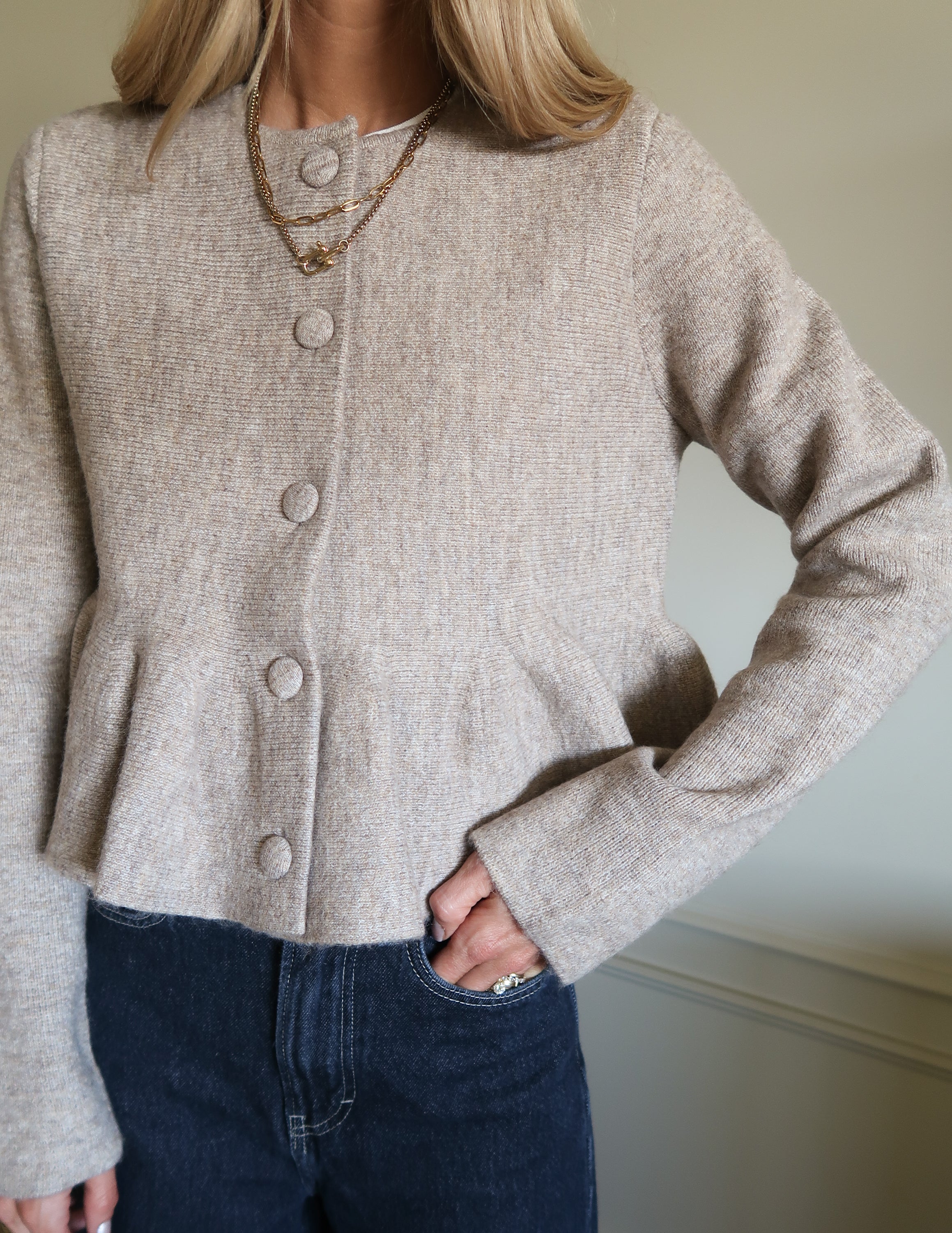 Milan Peplum Top