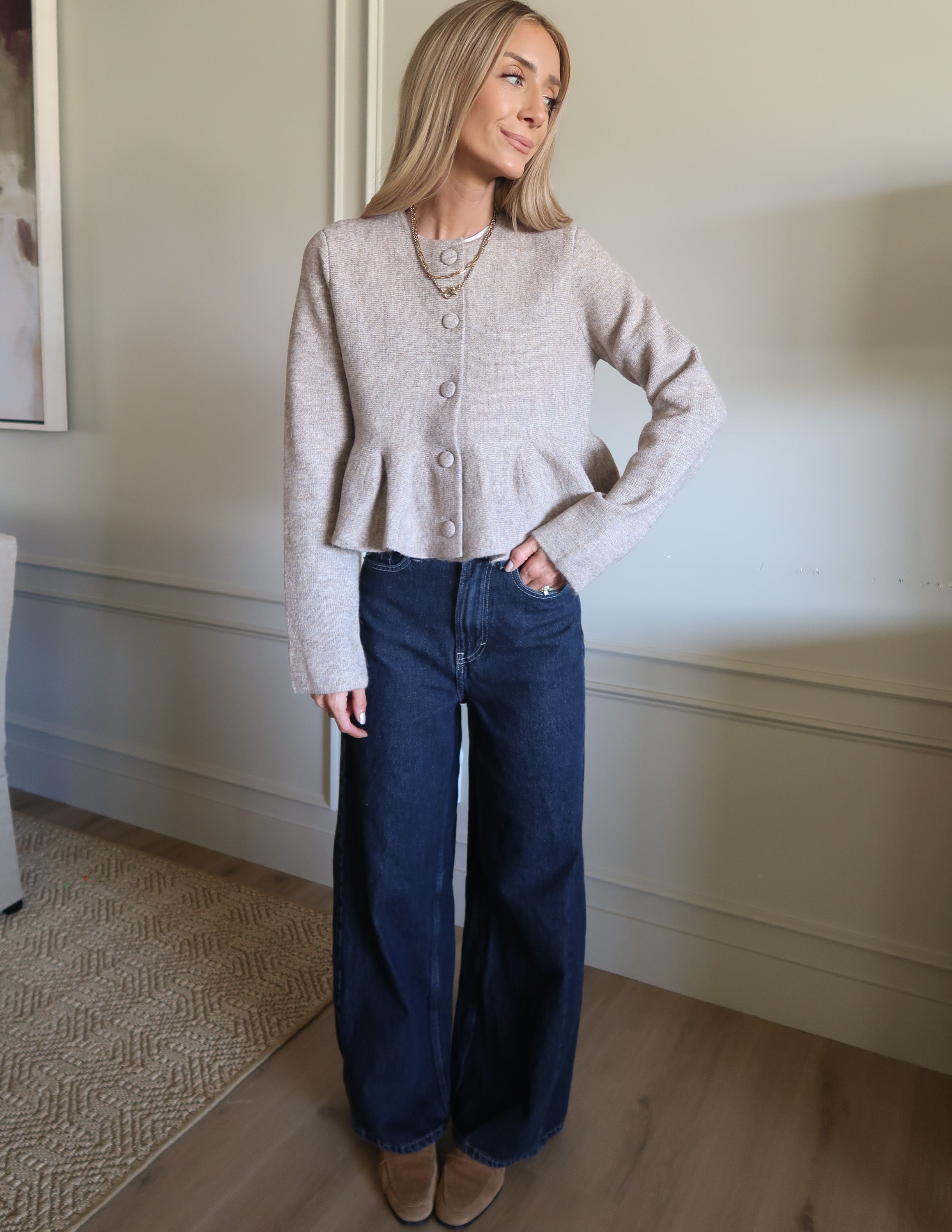 Milan Peplum Top