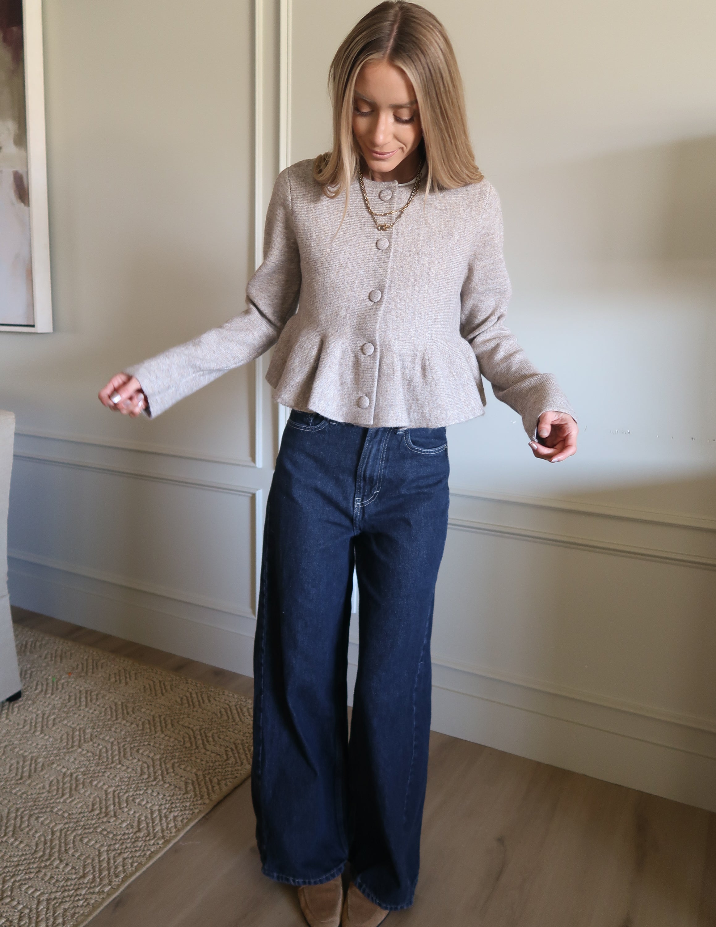 Milan Peplum Top