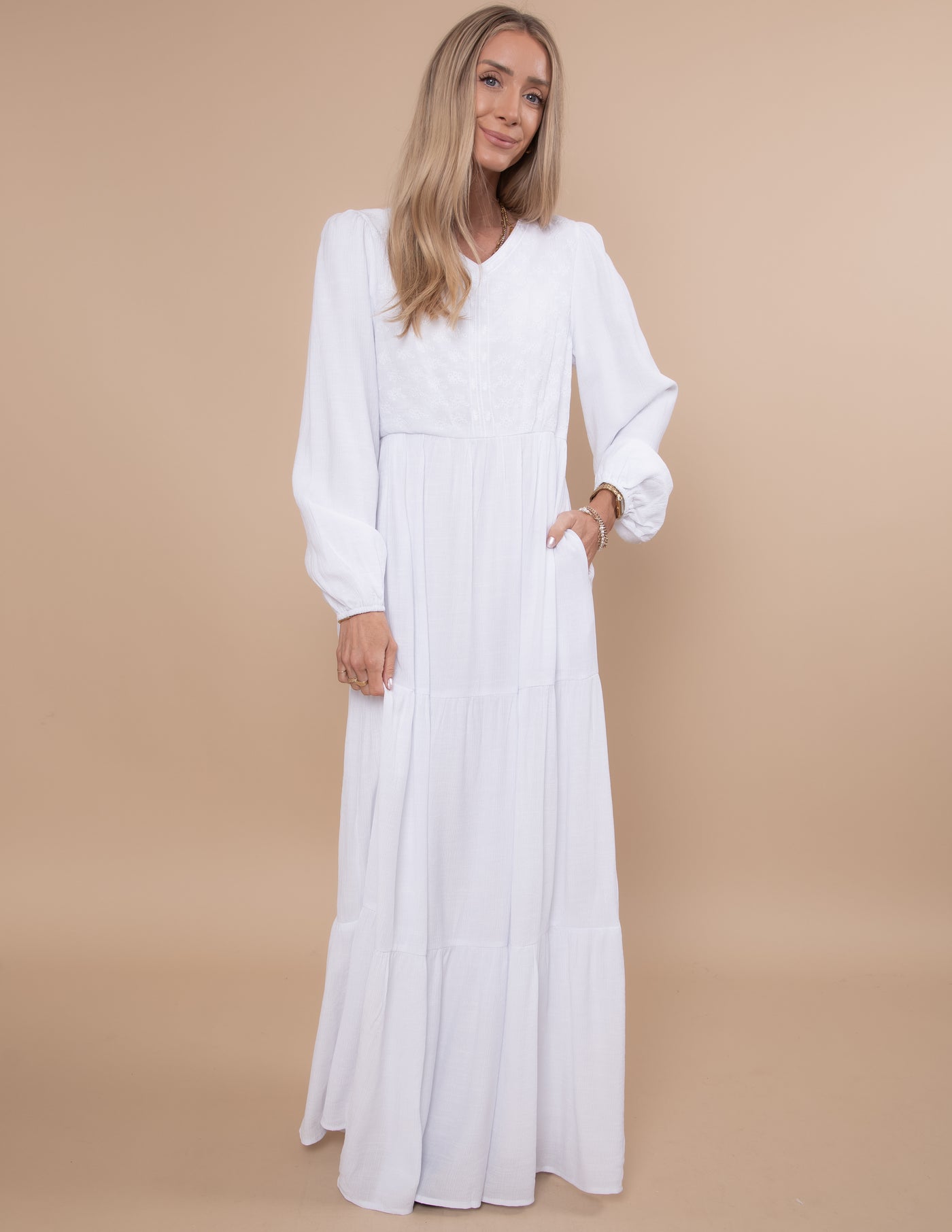 Divinity Embroidered Temple Dress