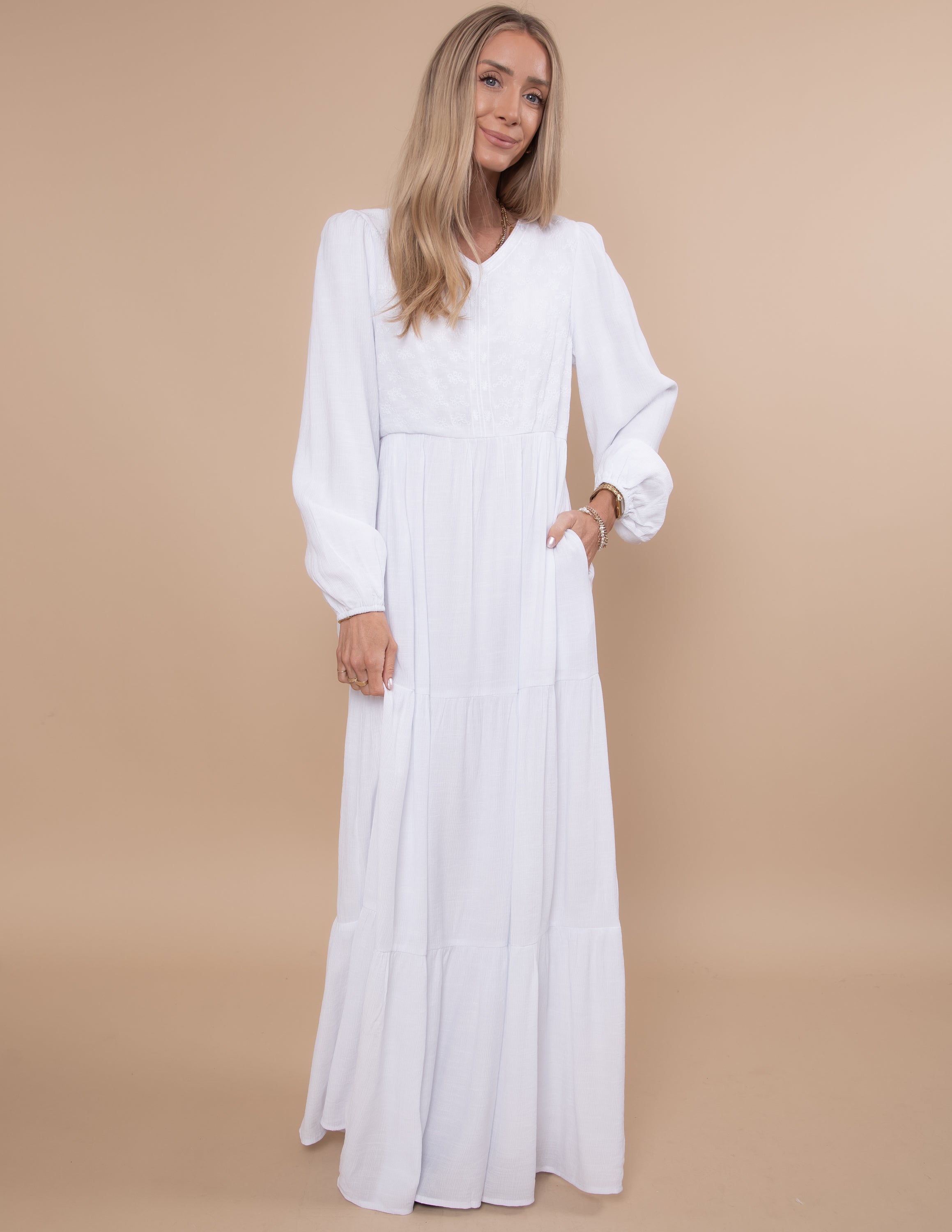 Divinity Embroidered Temple Dress