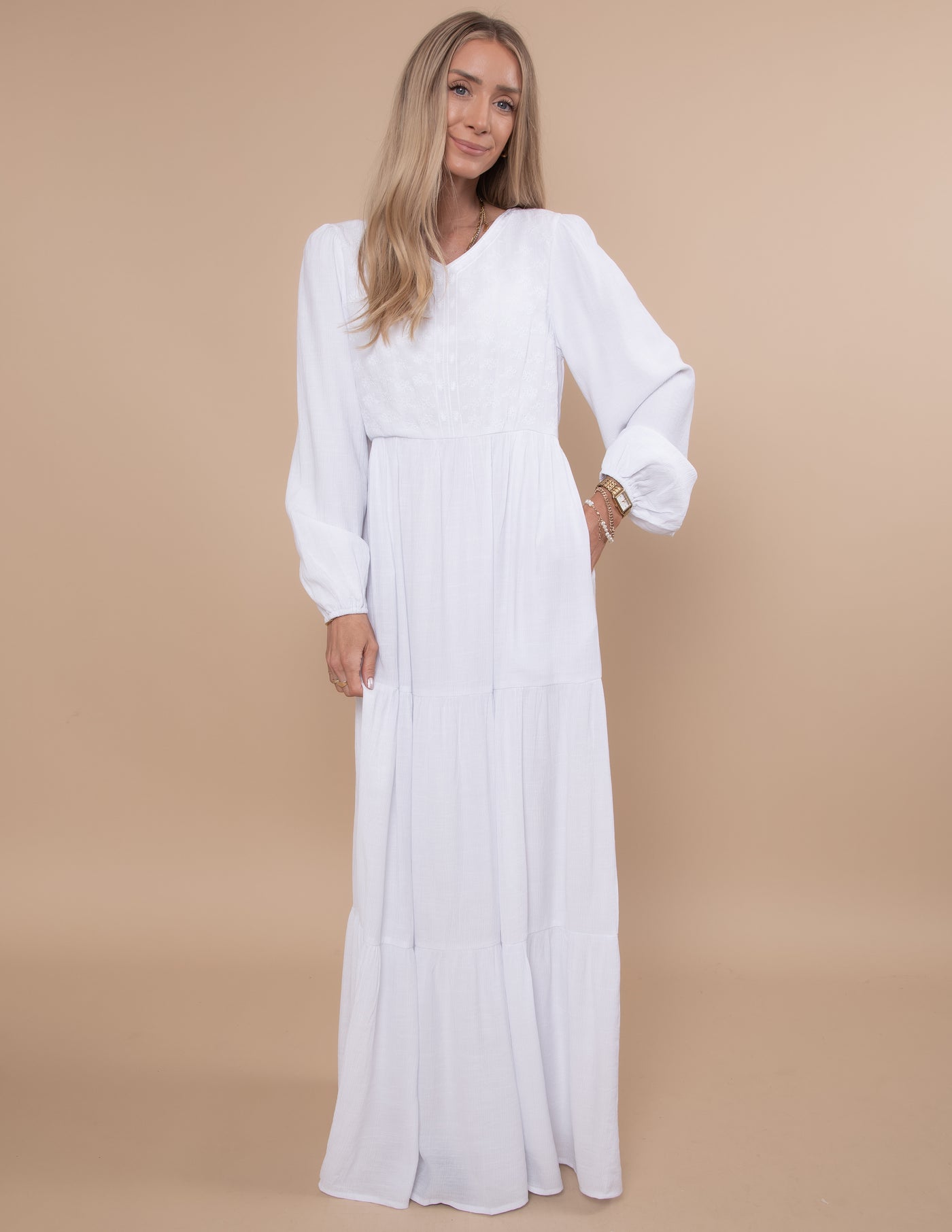 Divinity Embroidered Temple Dress
