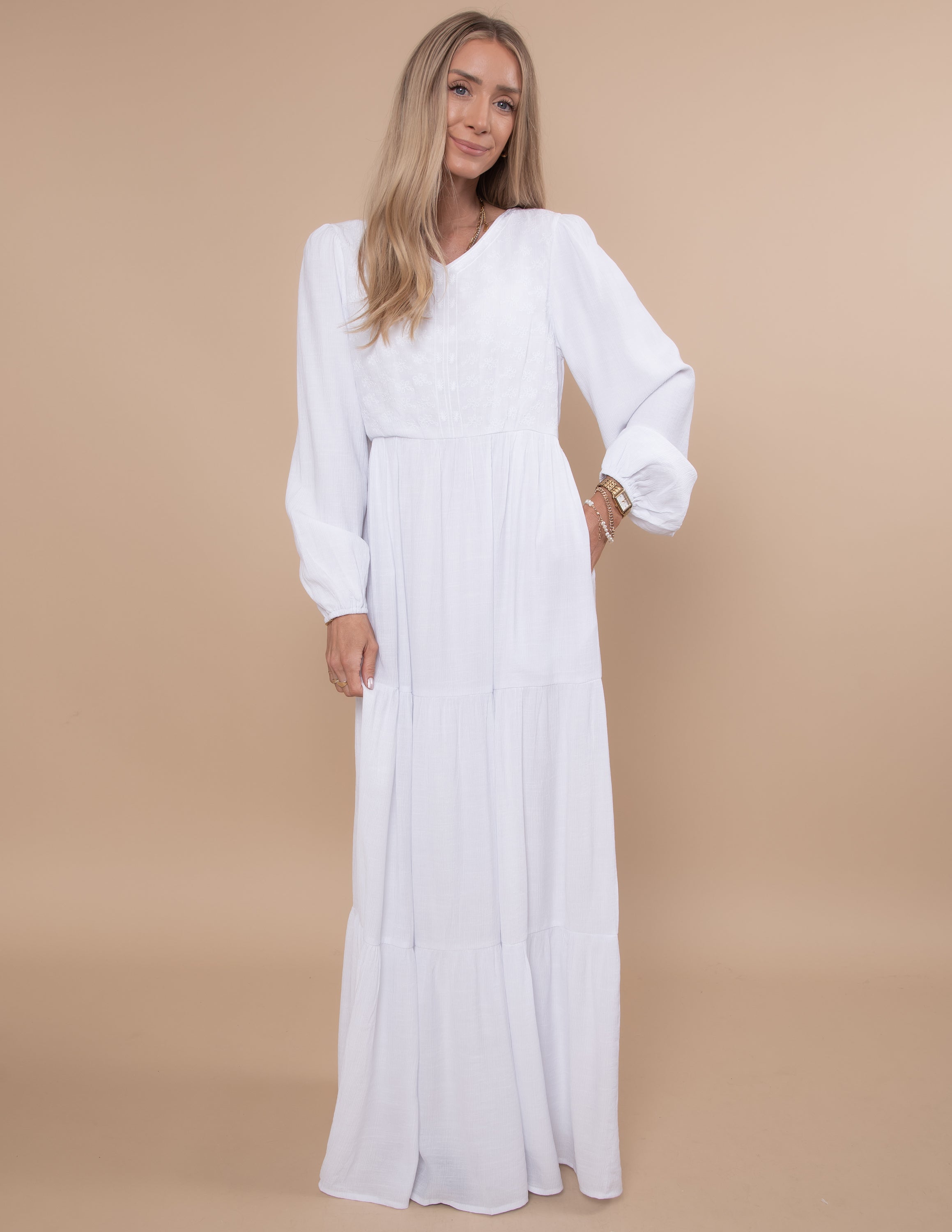 Divinity Embroidered Temple Dress