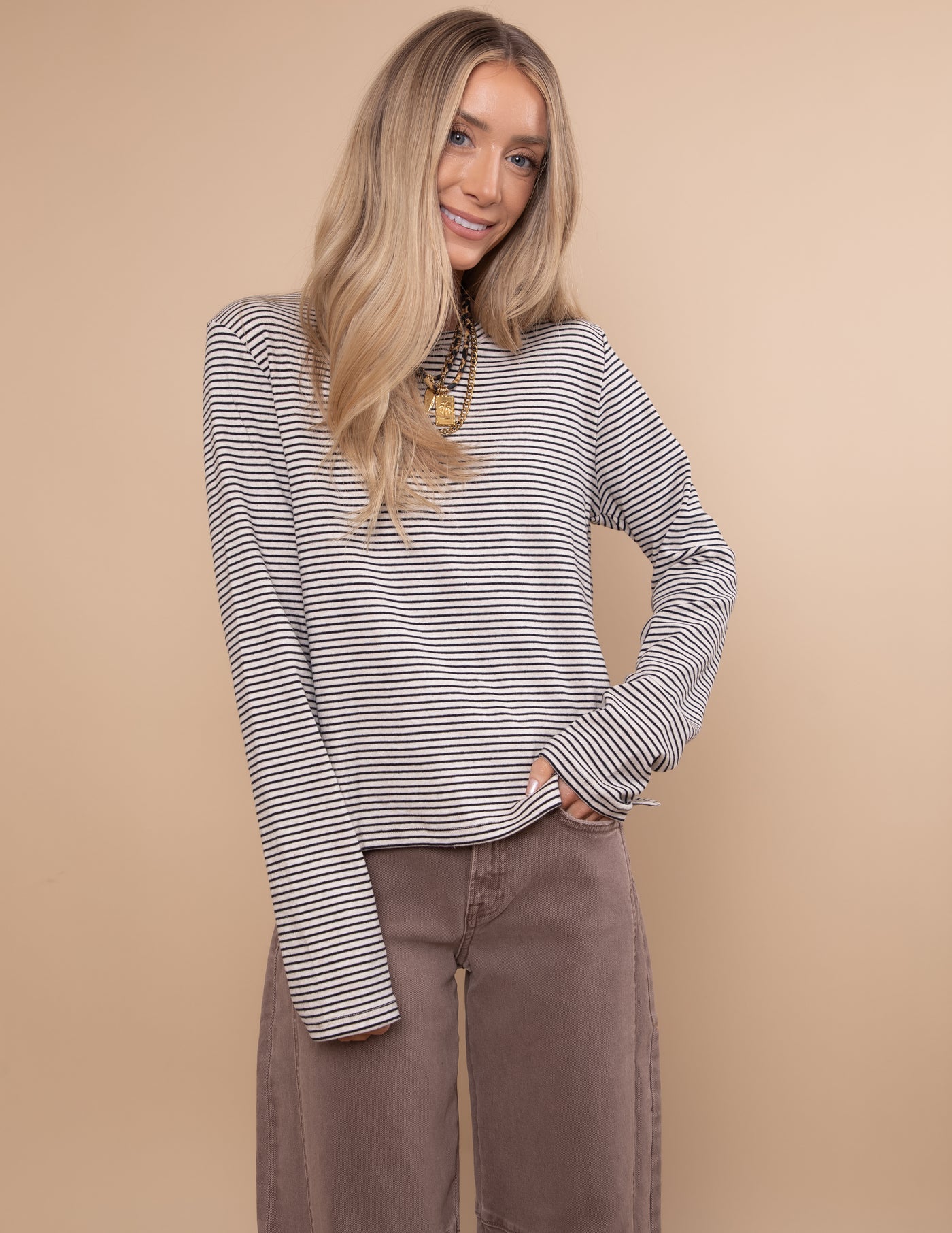 Zayla Striped Top