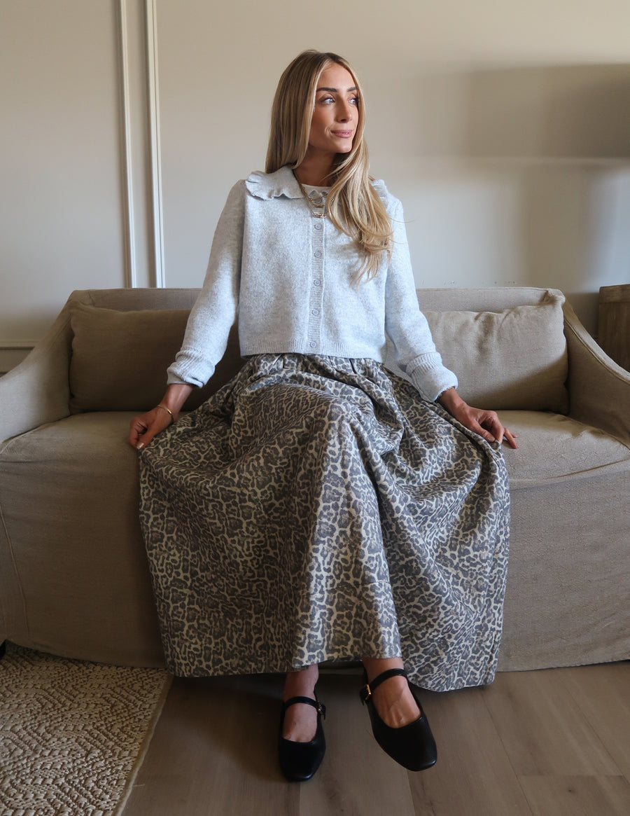 Quincy Leopard Skirt