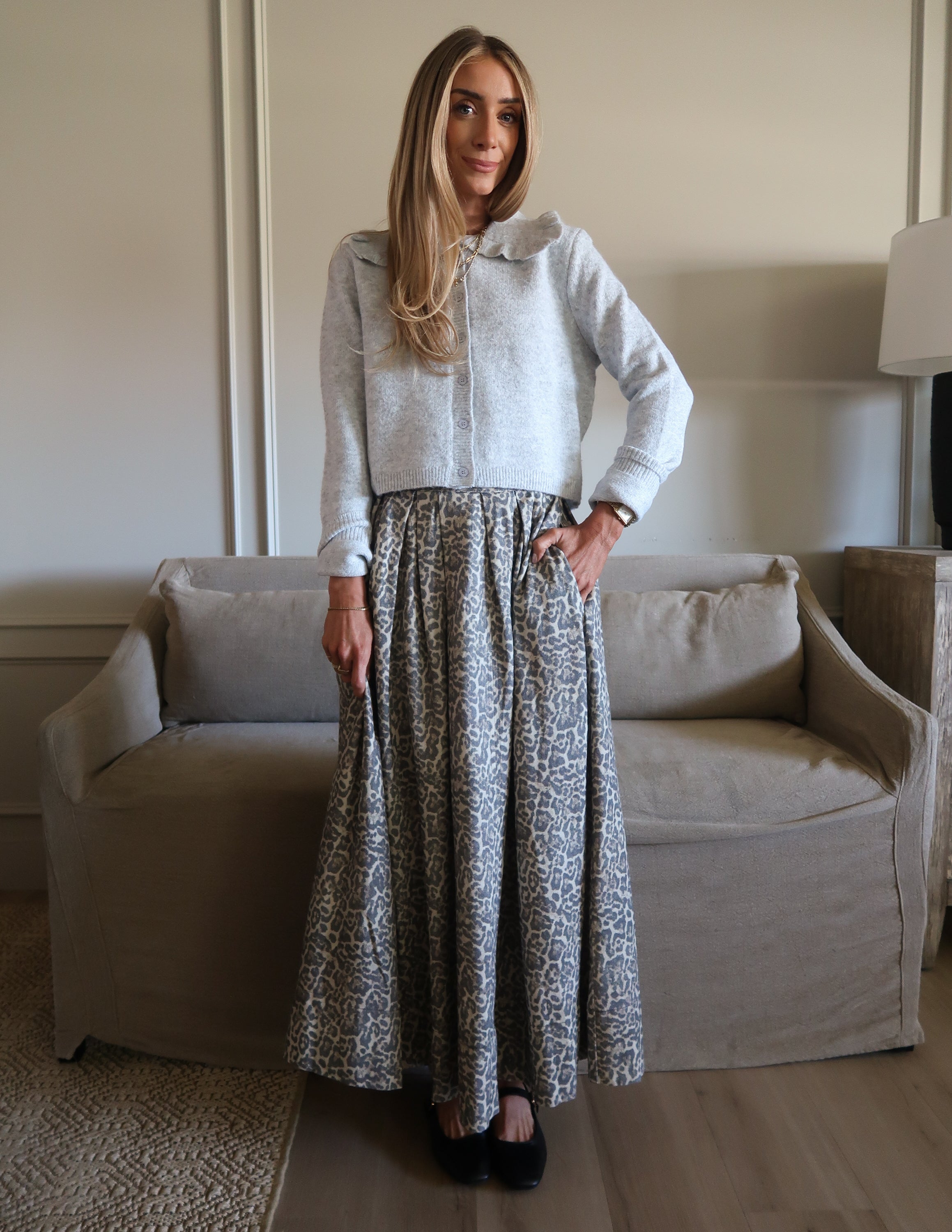 Quincy Leopard Skirt