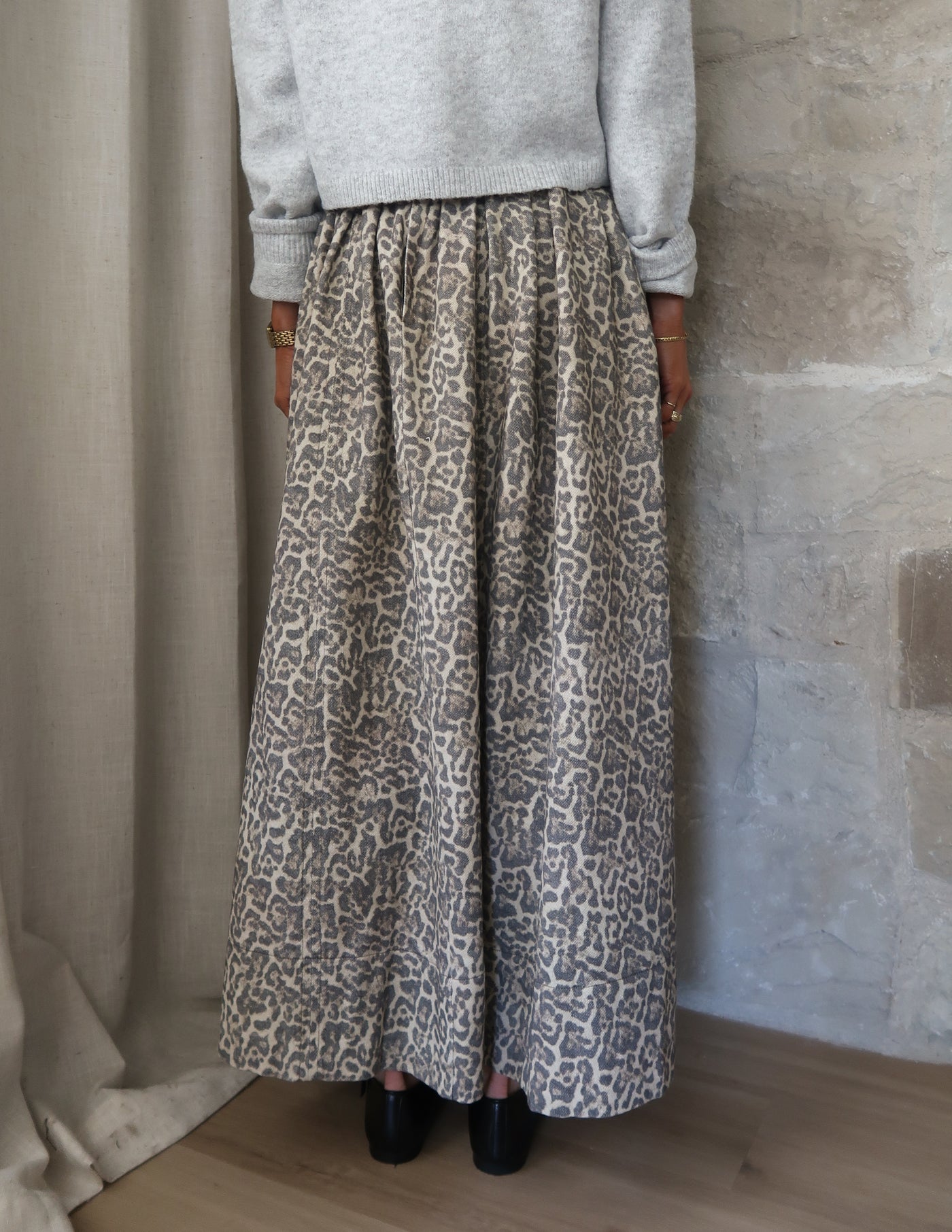 Quincy Leopard Skirt