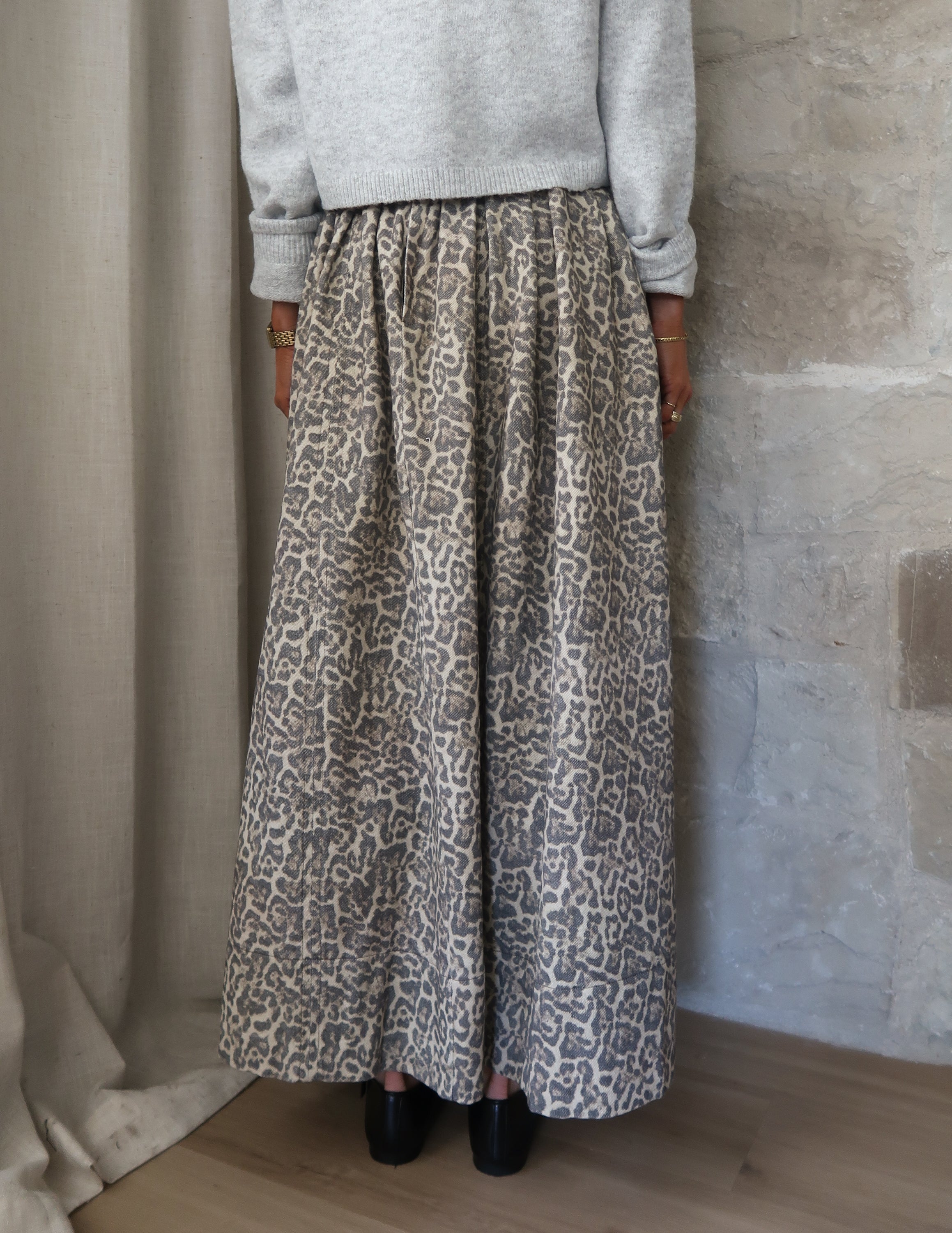 Quincy Leopard Skirt