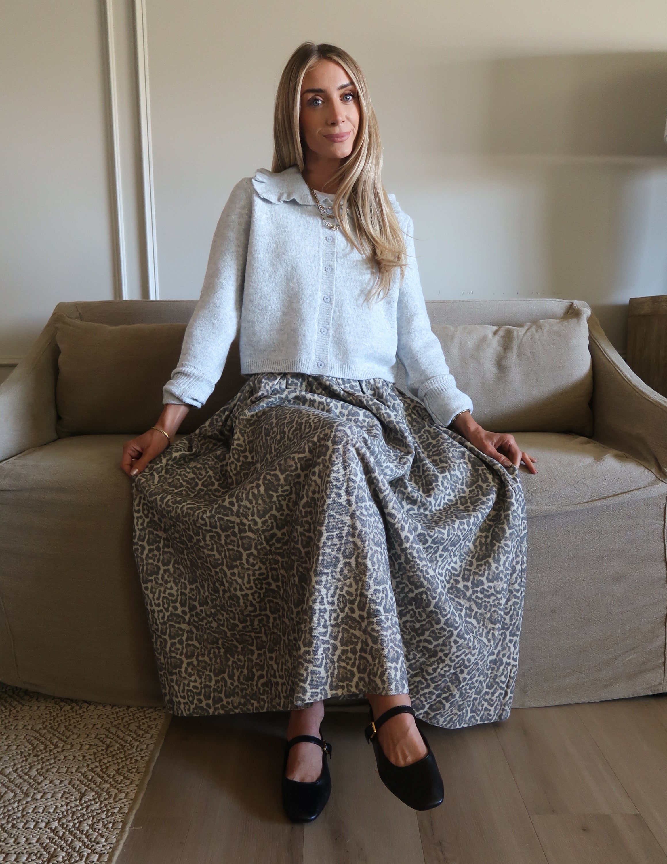 Quincy Leopard Skirt