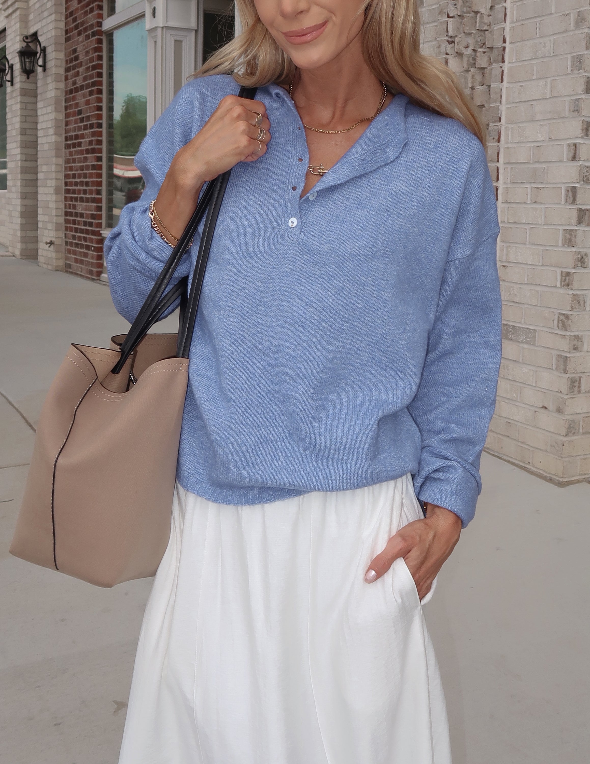 Chambray Cloud Pullover