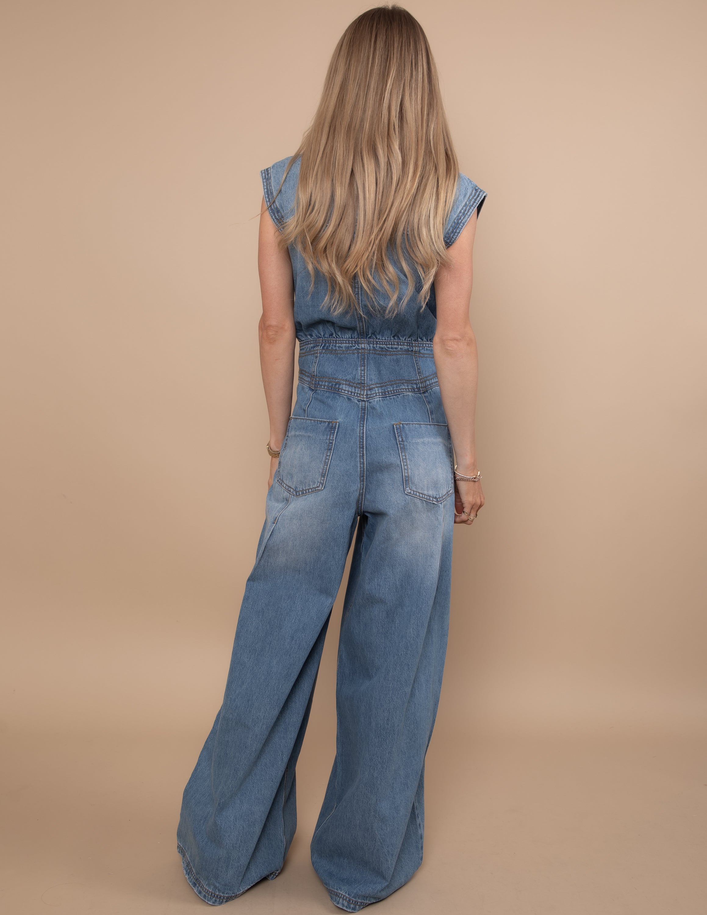 High Noon Denim Jumpsuit