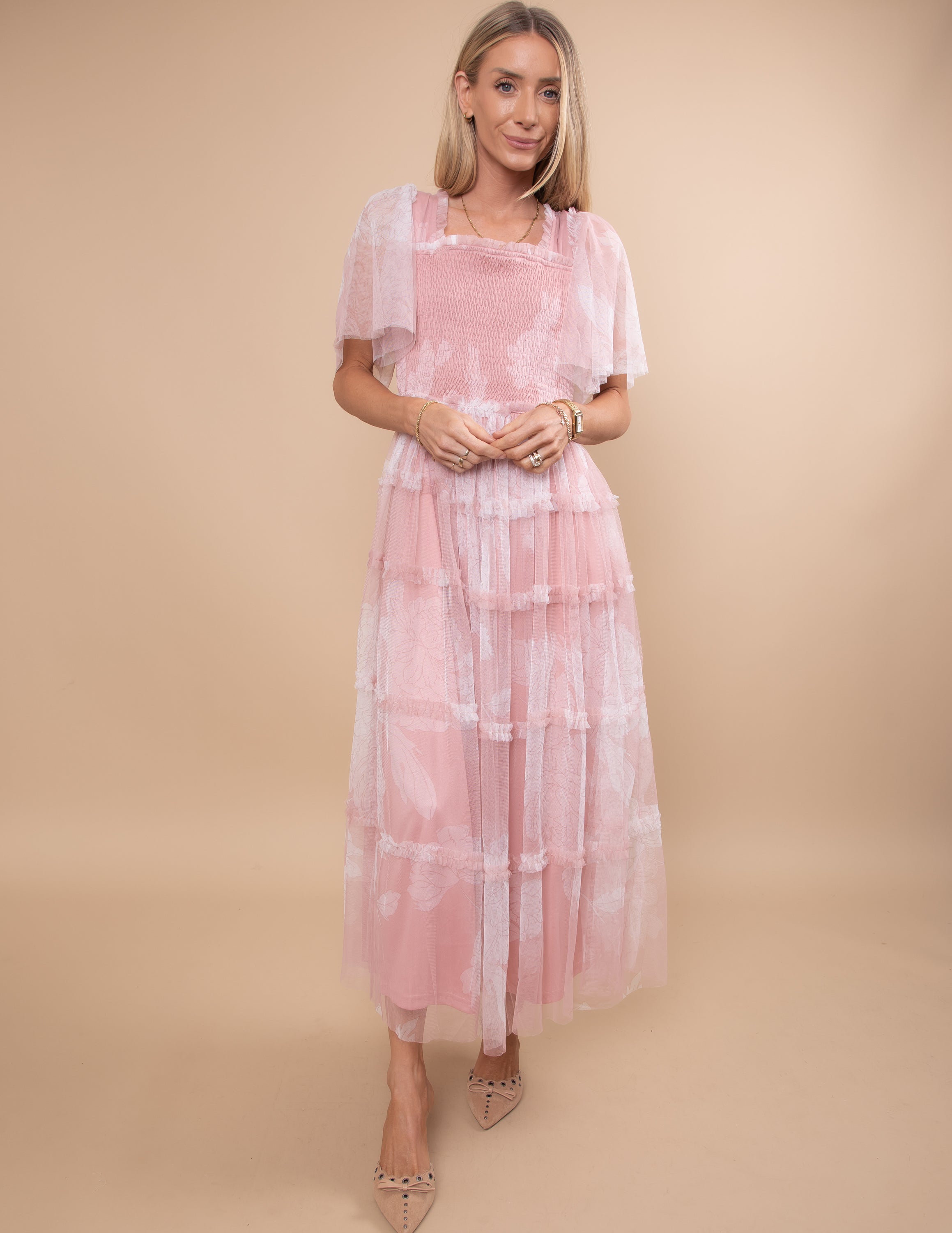 Blush Garden Tulle Dress
