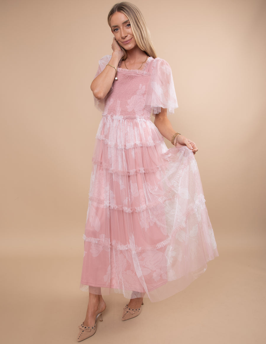 Blush Garden Tulle Dress