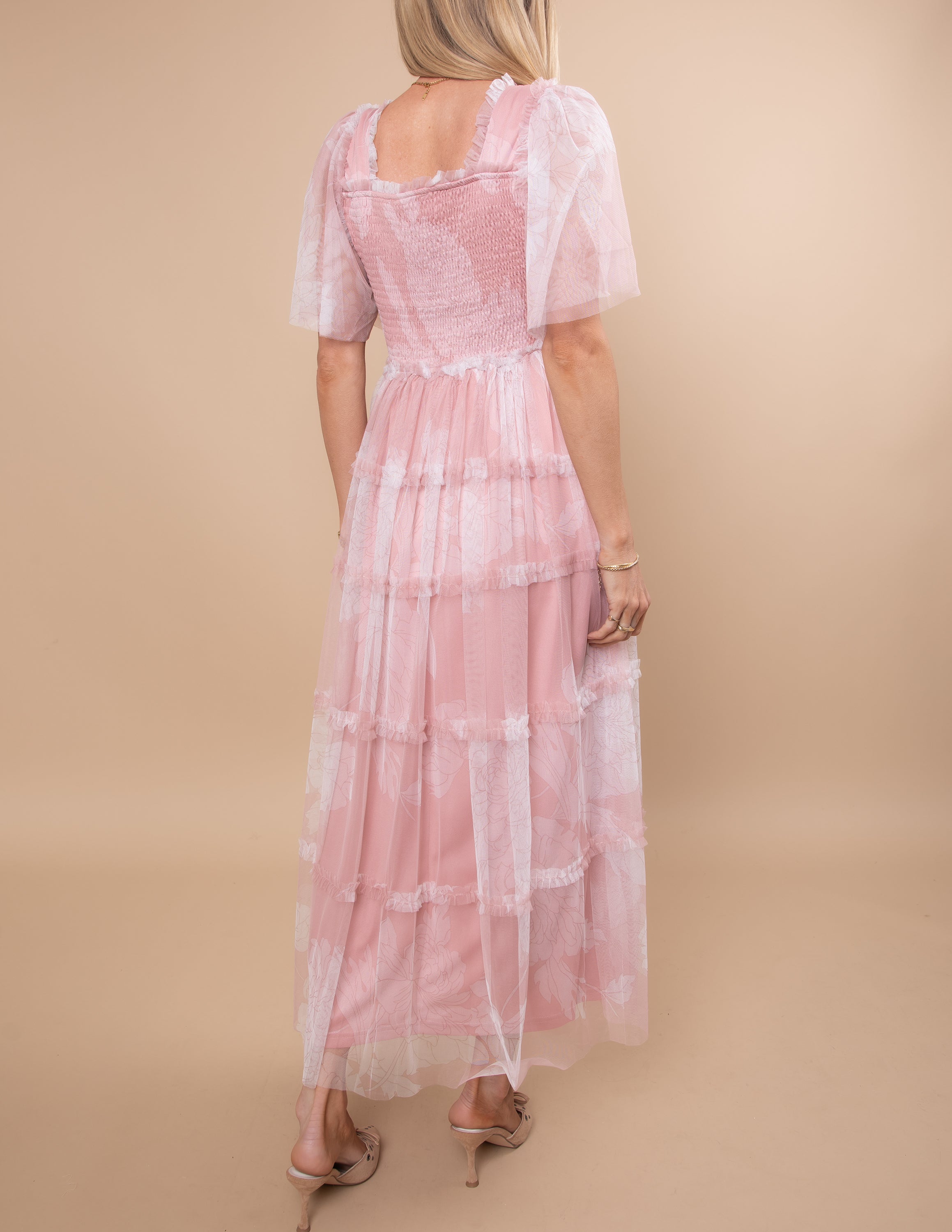 Blush Garden Tulle Dress