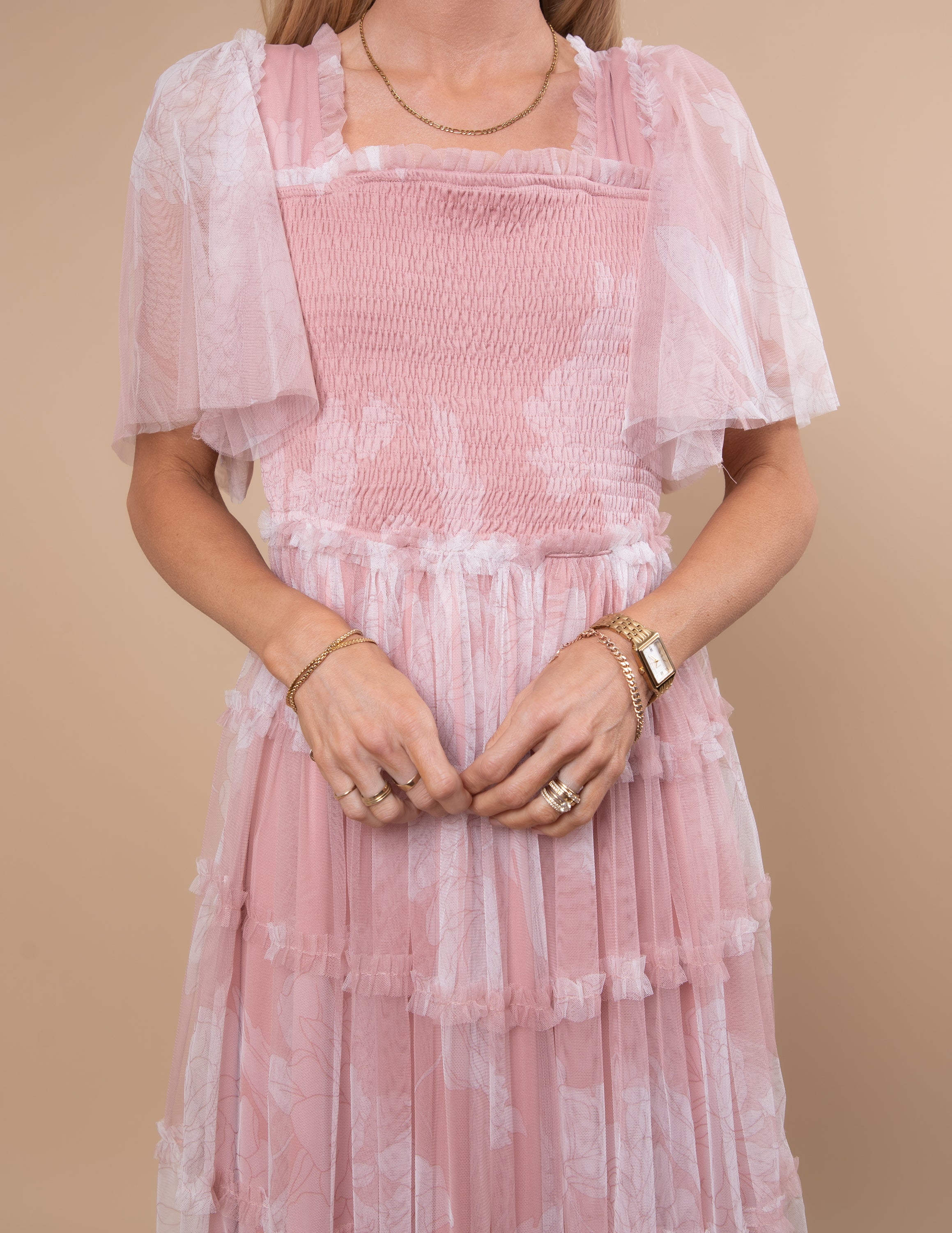 Blush Garden Tulle Dress