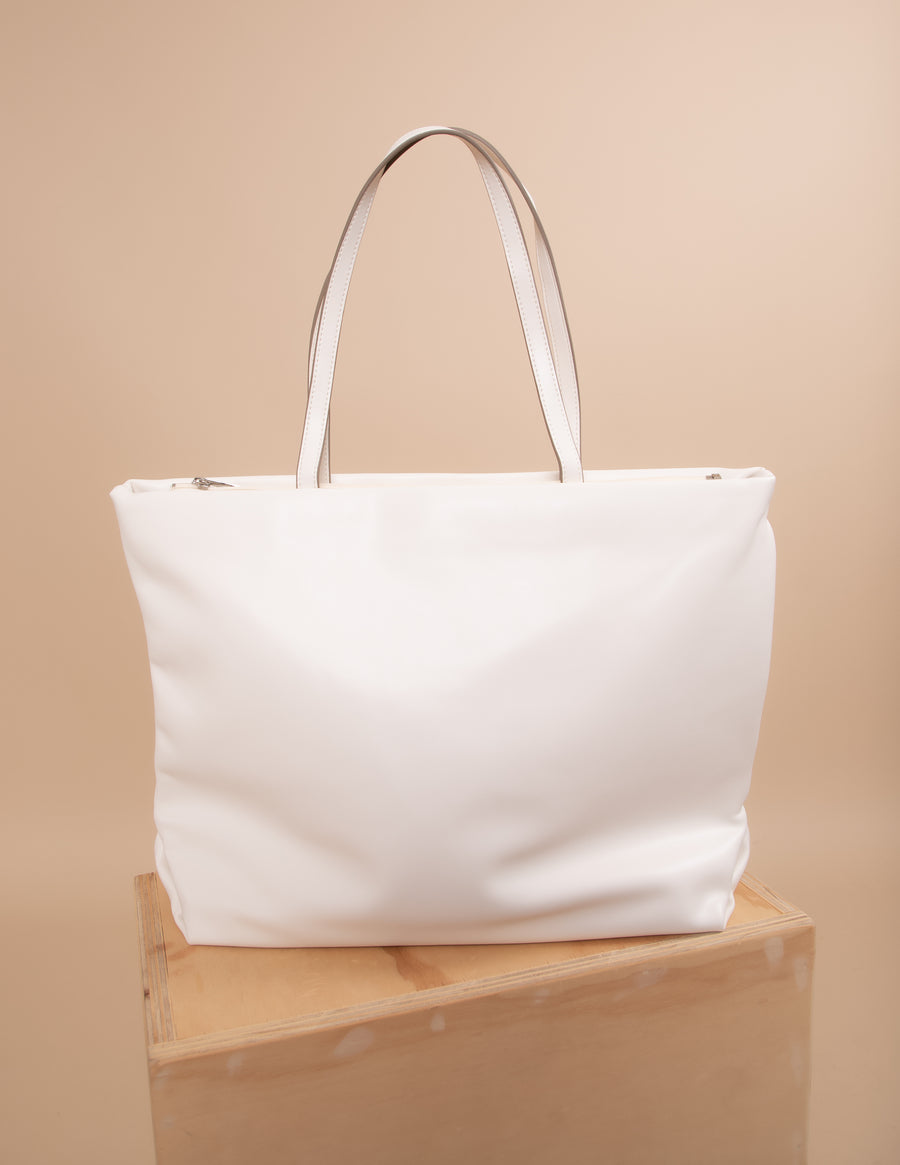 All White Temple Tote