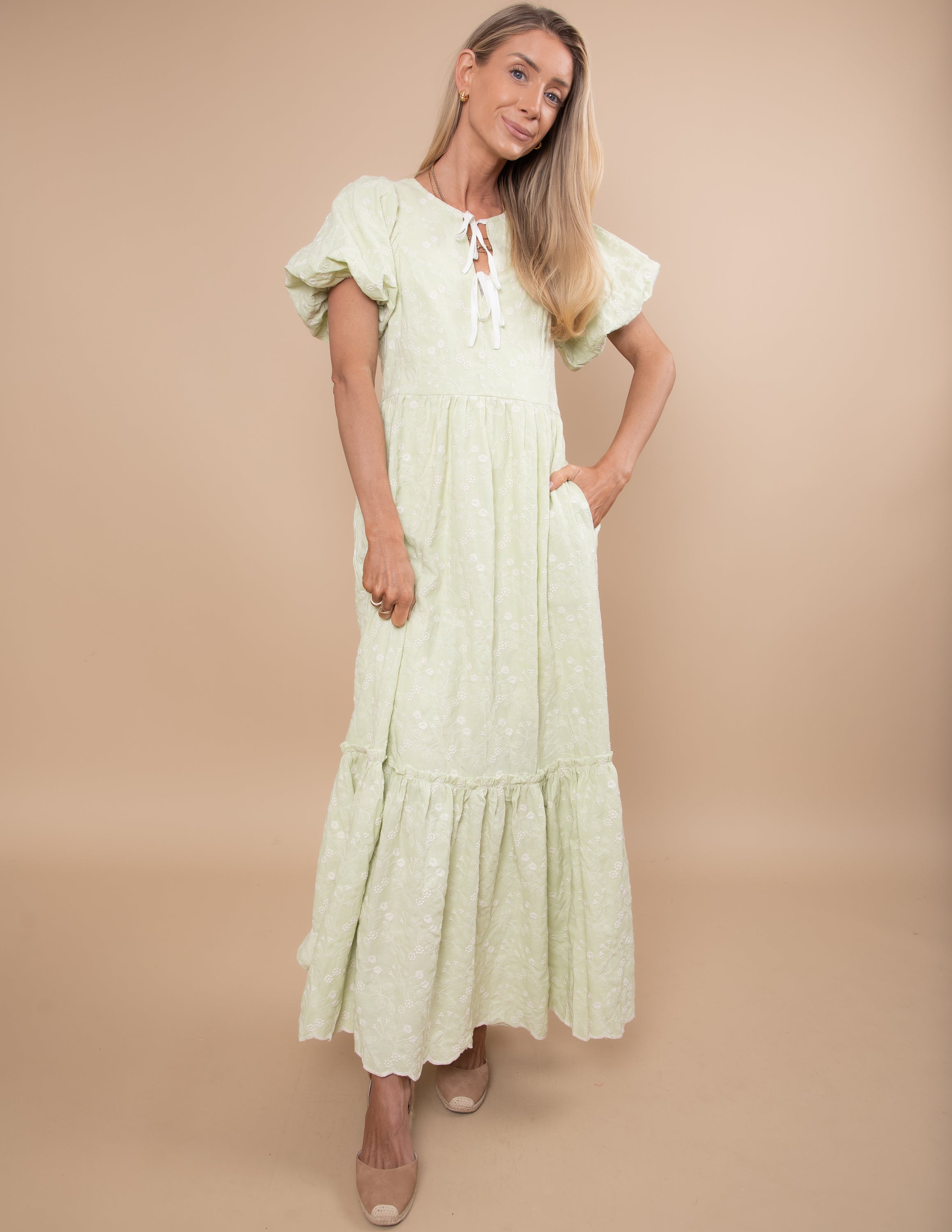 Finley Floral Embroidered Dress